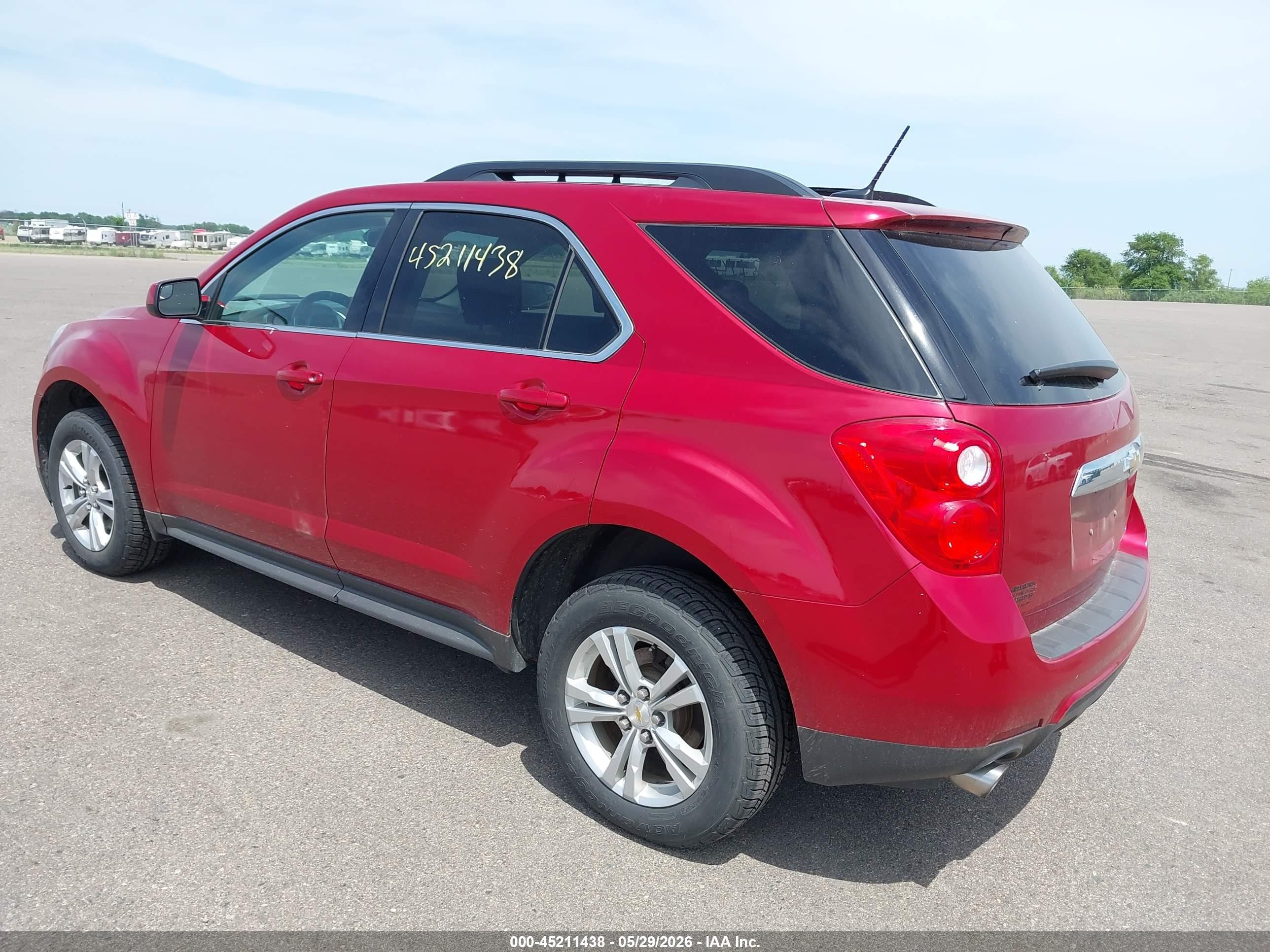 2013 Chevrolet Equinox 2lt Red vin: 2GNFLPE35D6223880
