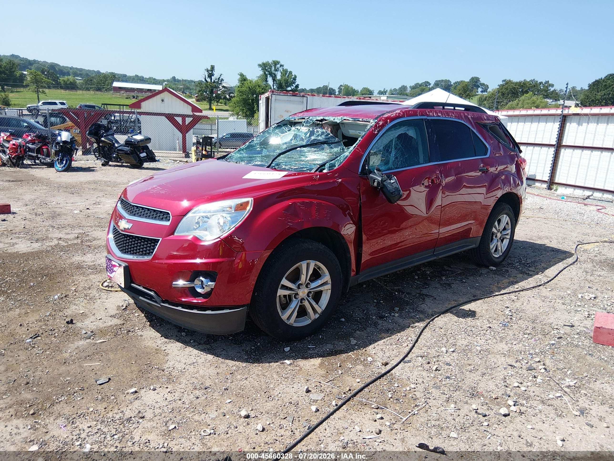 2013 Chevrolet Equinox Lt Red vin: 2GNFLPE37D6252409