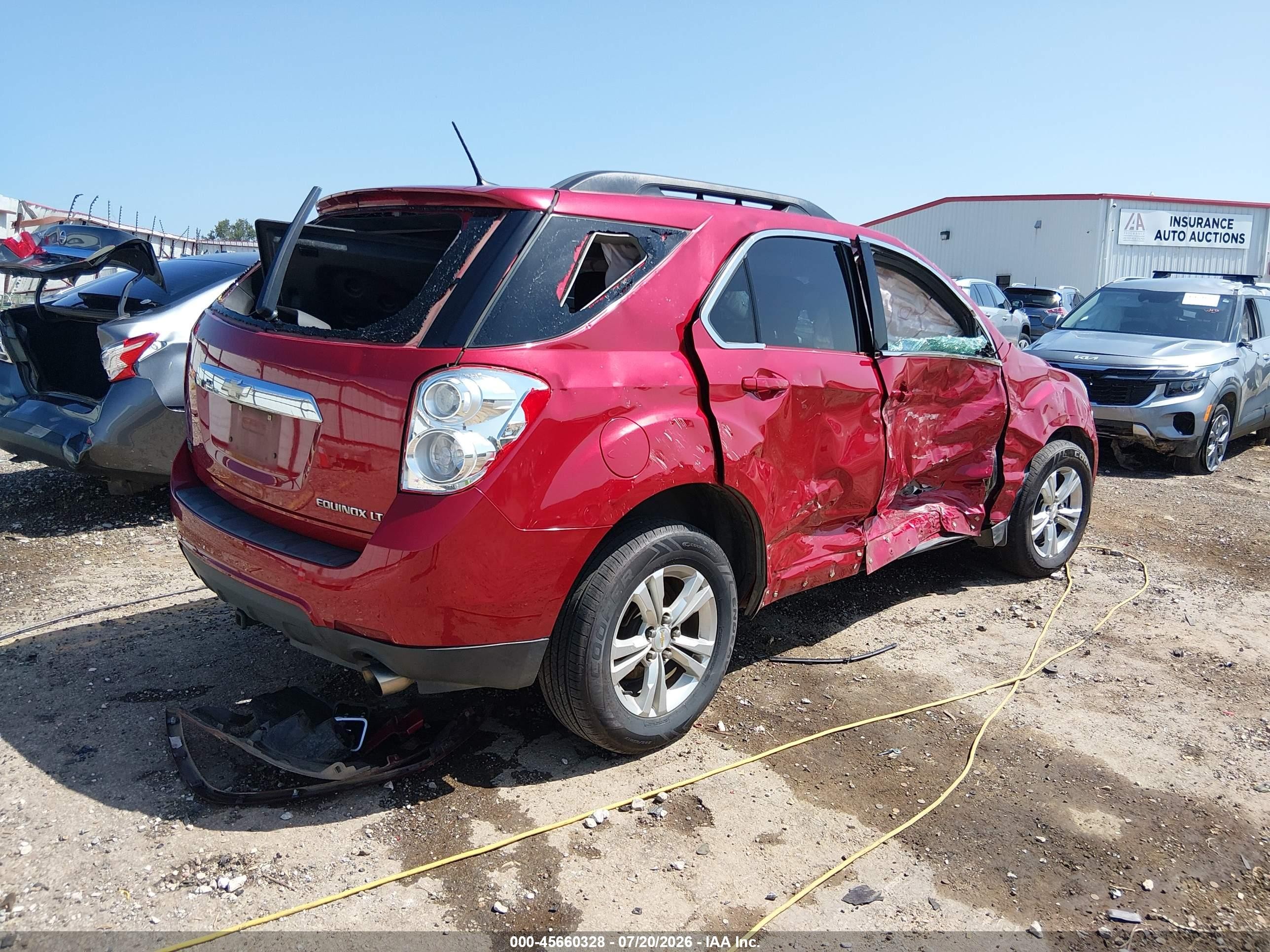 2013 Chevrolet Equinox Lt Red vin: 2GNFLPE37D6252409