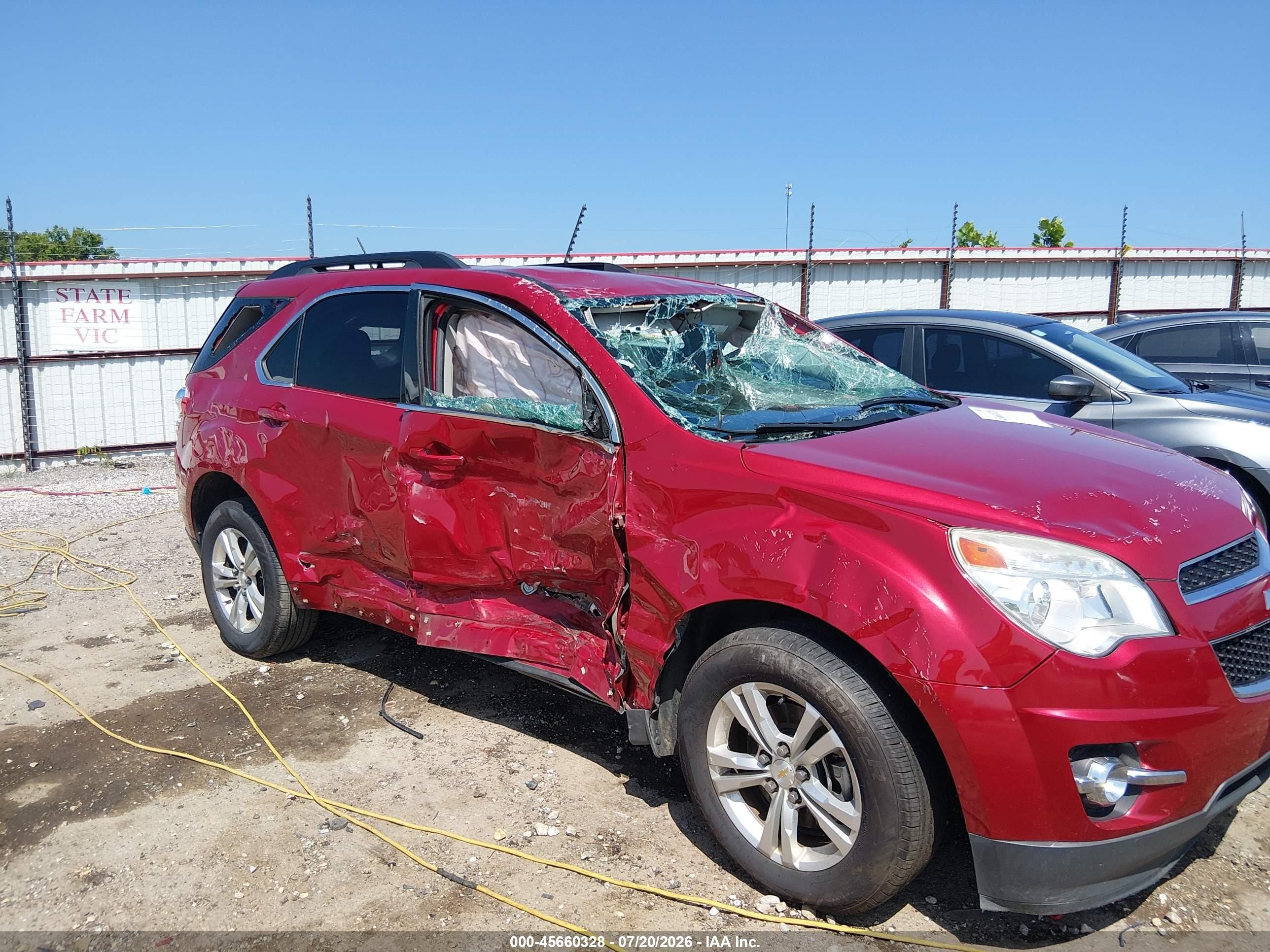 2013 Chevrolet Equinox Lt Red vin: 2GNFLPE37D6252409