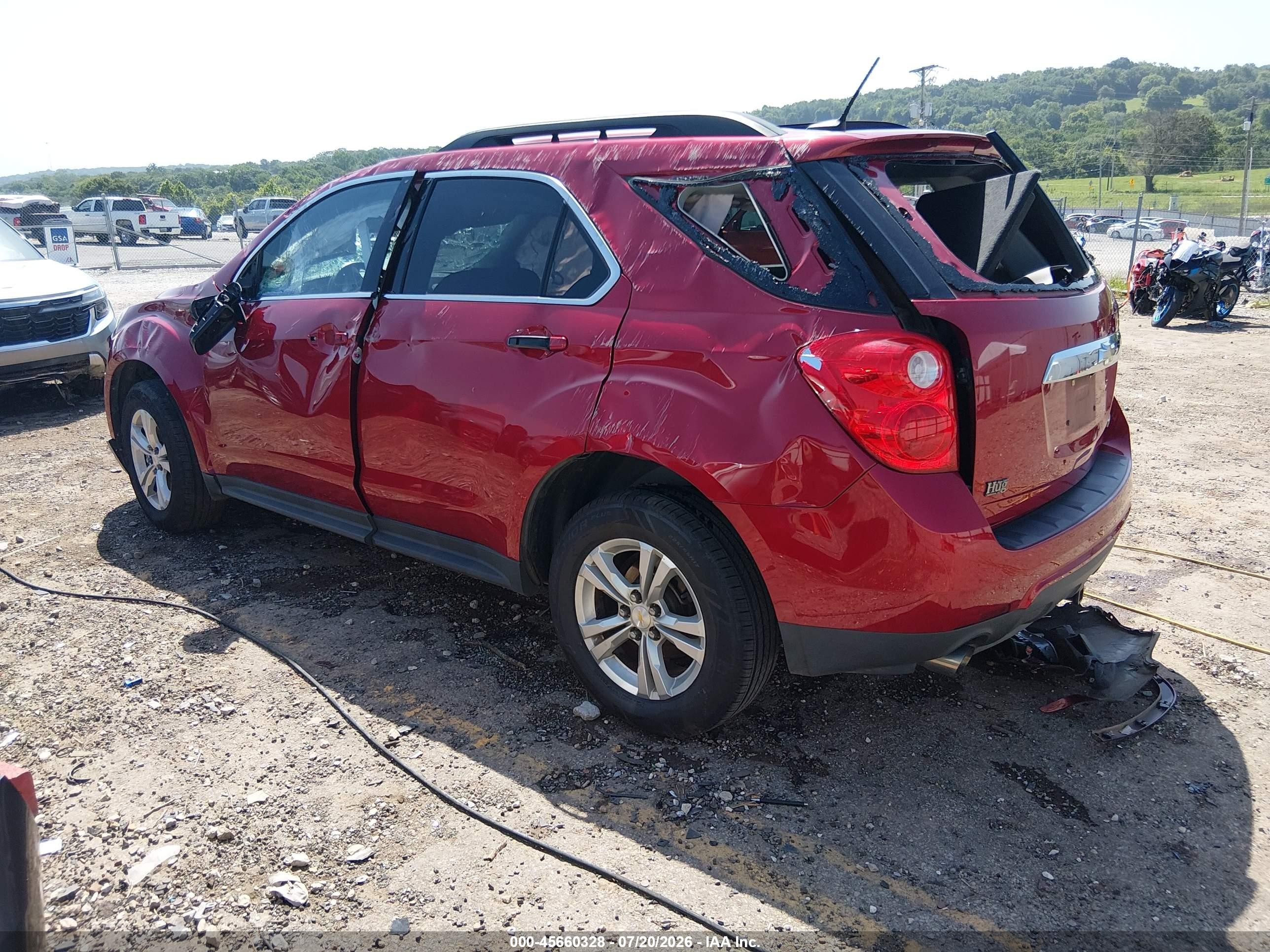 2013 Chevrolet Equinox Lt Red vin: 2GNFLPE37D6252409