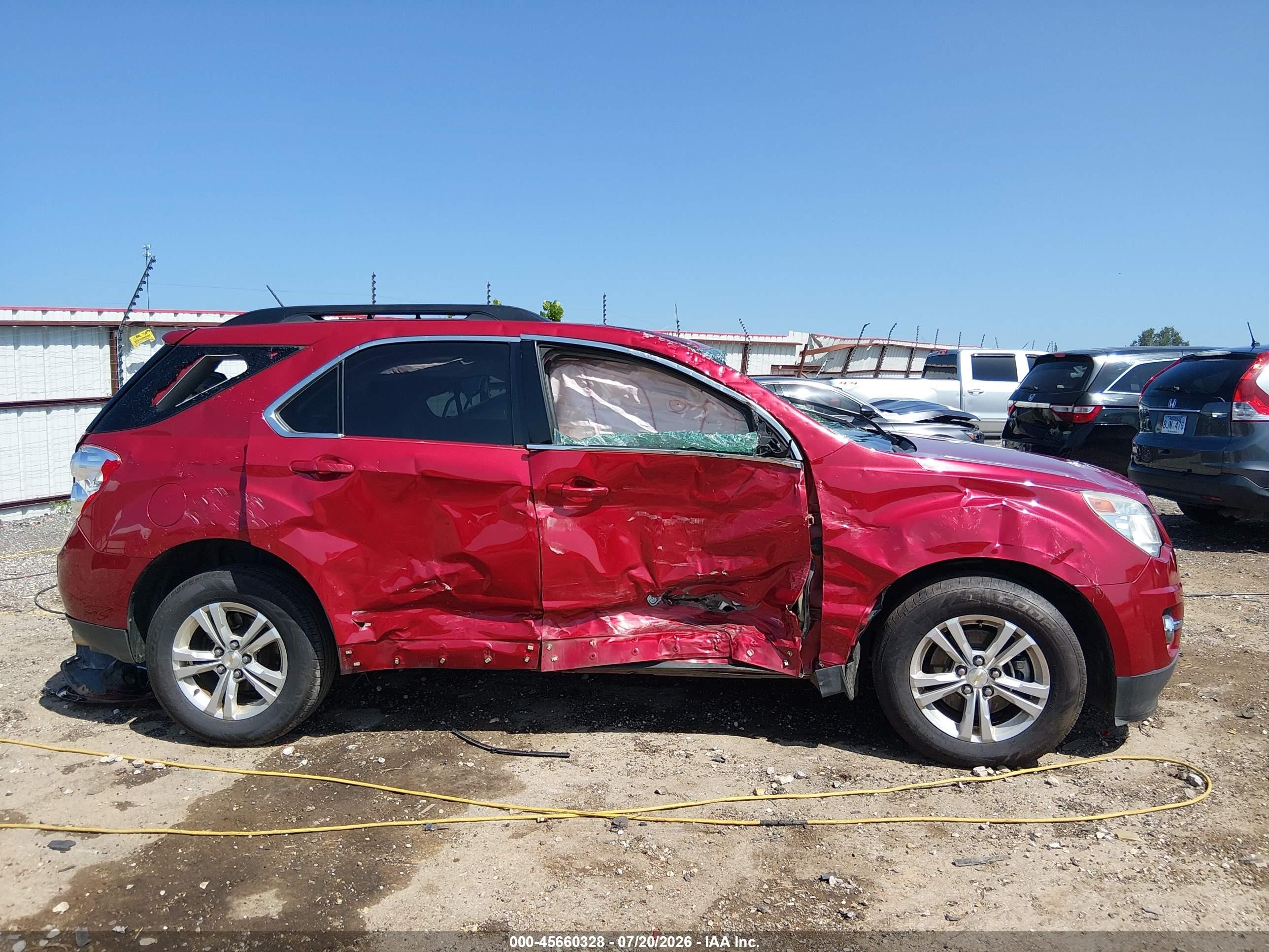 2013 Chevrolet Equinox Lt Red vin: 2GNFLPE37D6252409