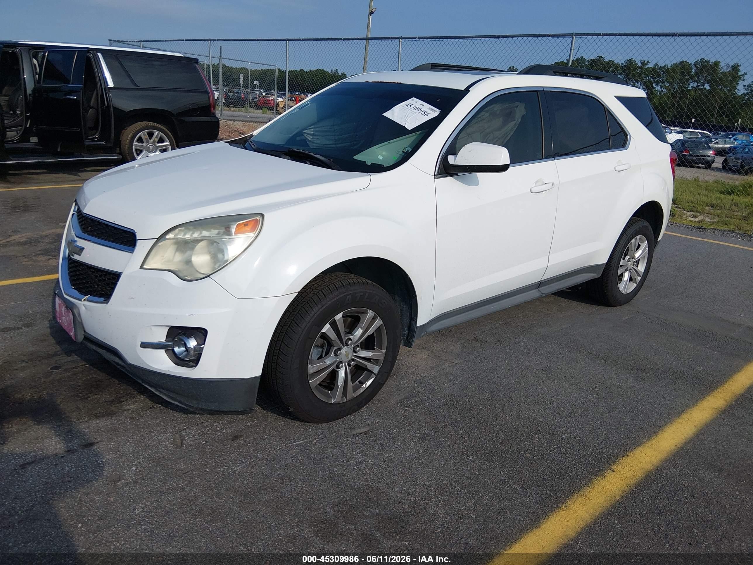 2012 Chevrolet Equinox 2lt White vin: 2GNFLPE50C6333719