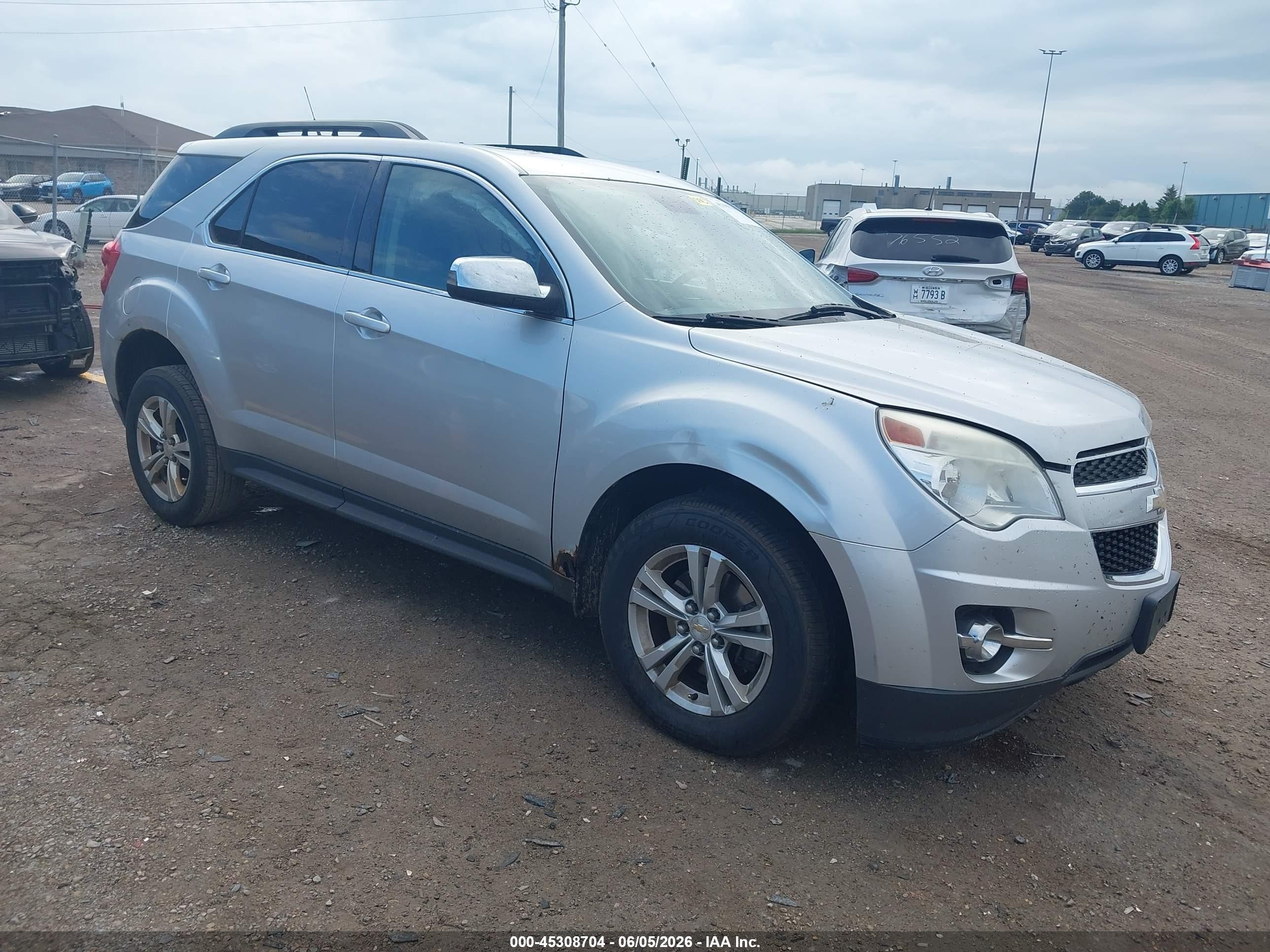 2012 Chevrolet Equinox 2lt Silver vin: 2GNFLPE50C6356823
