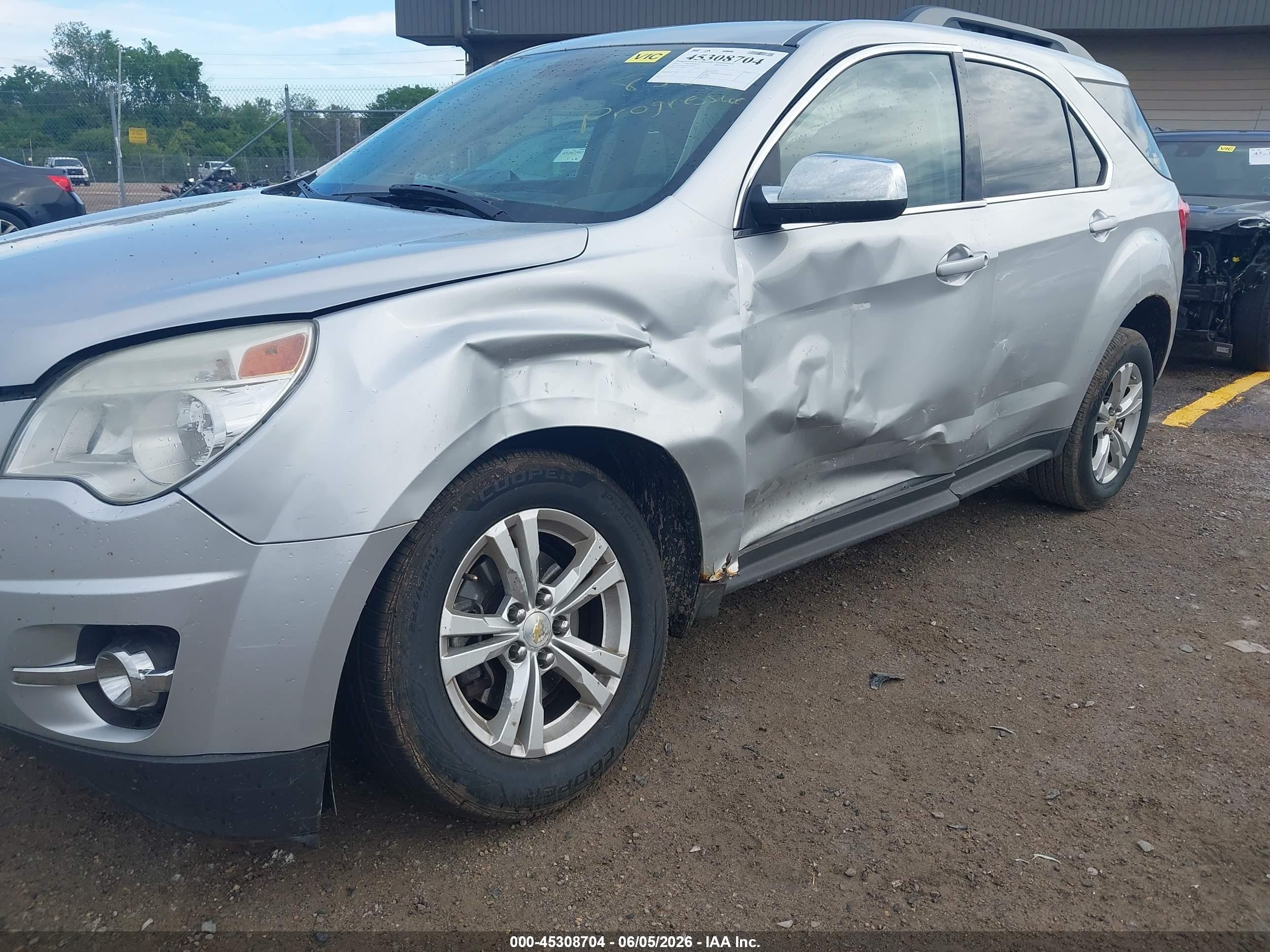 2012 Chevrolet Equinox 2lt Silver vin: 2GNFLPE50C6356823