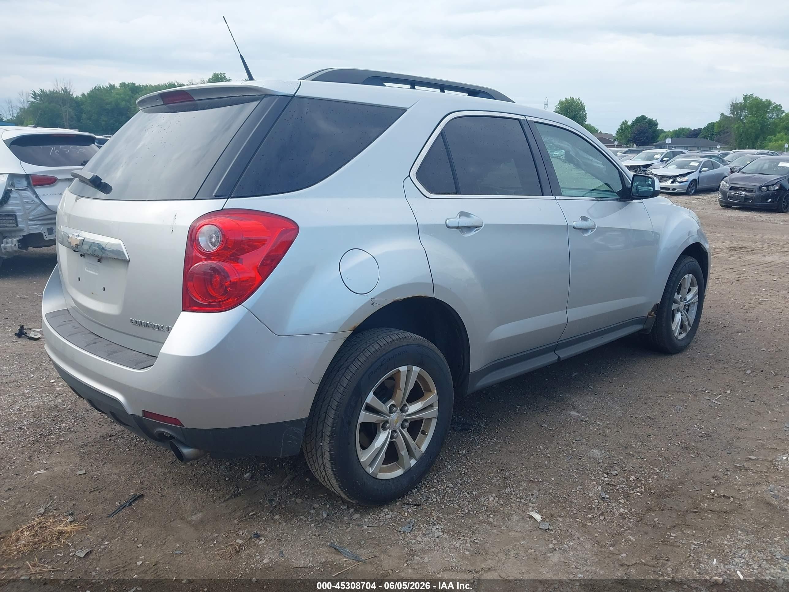 2012 Chevrolet Equinox 2lt Silver vin: 2GNFLPE50C6356823