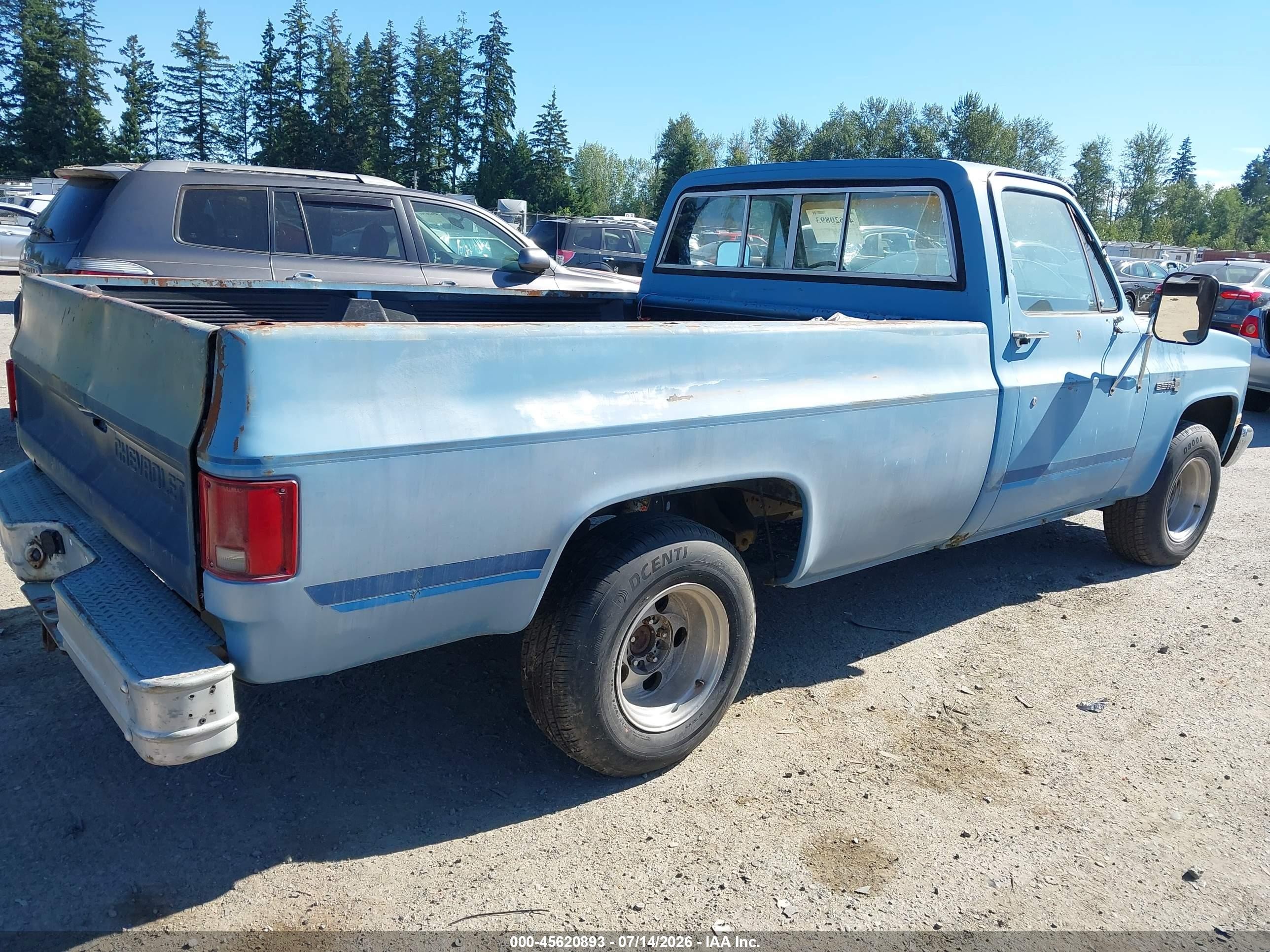 1985 Gmc C1500   Turquoise vin: 2GTDC14H0F1517665