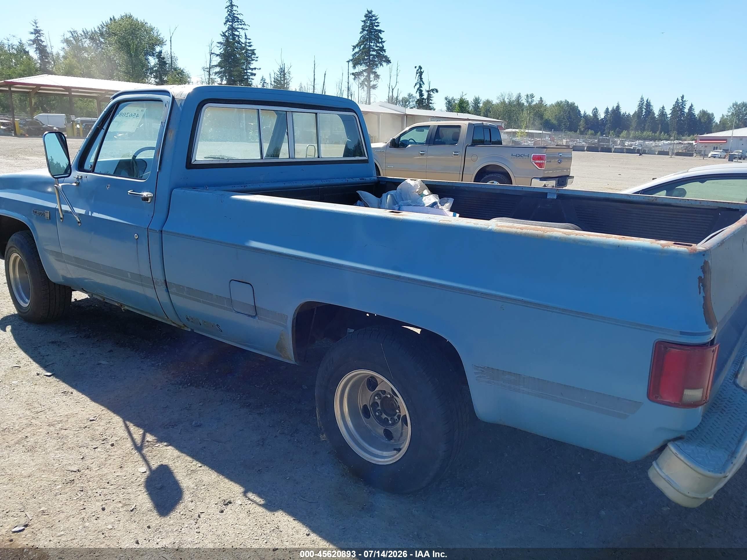 1985 Gmc C1500   Turquoise vin: 2GTDC14H0F1517665