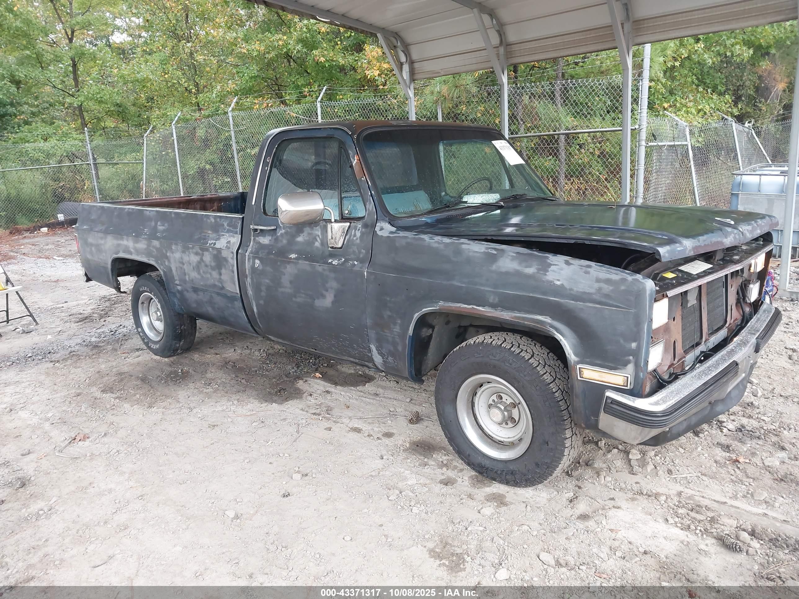 1986 Gmc C1500   Gray vin: 2GTDC14H8G1502090