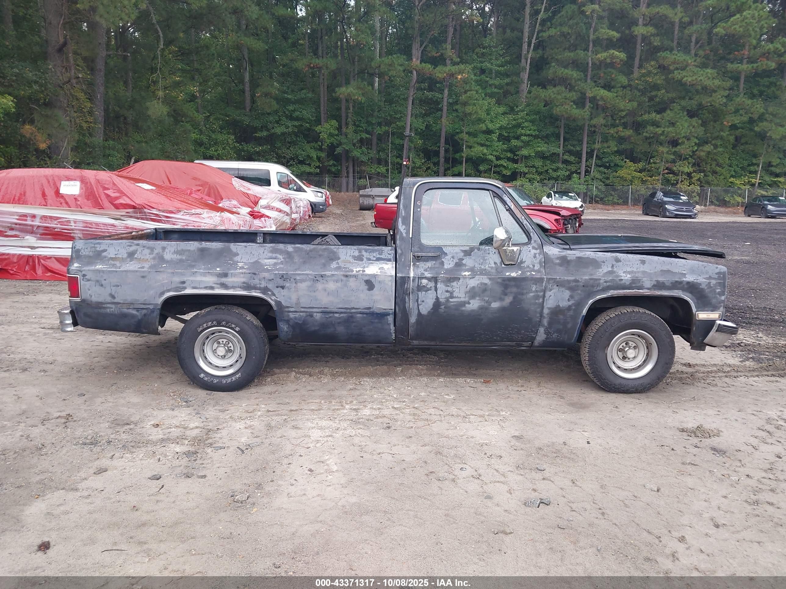 1986 Gmc C1500   Gray vin: 2GTDC14H8G1502090
