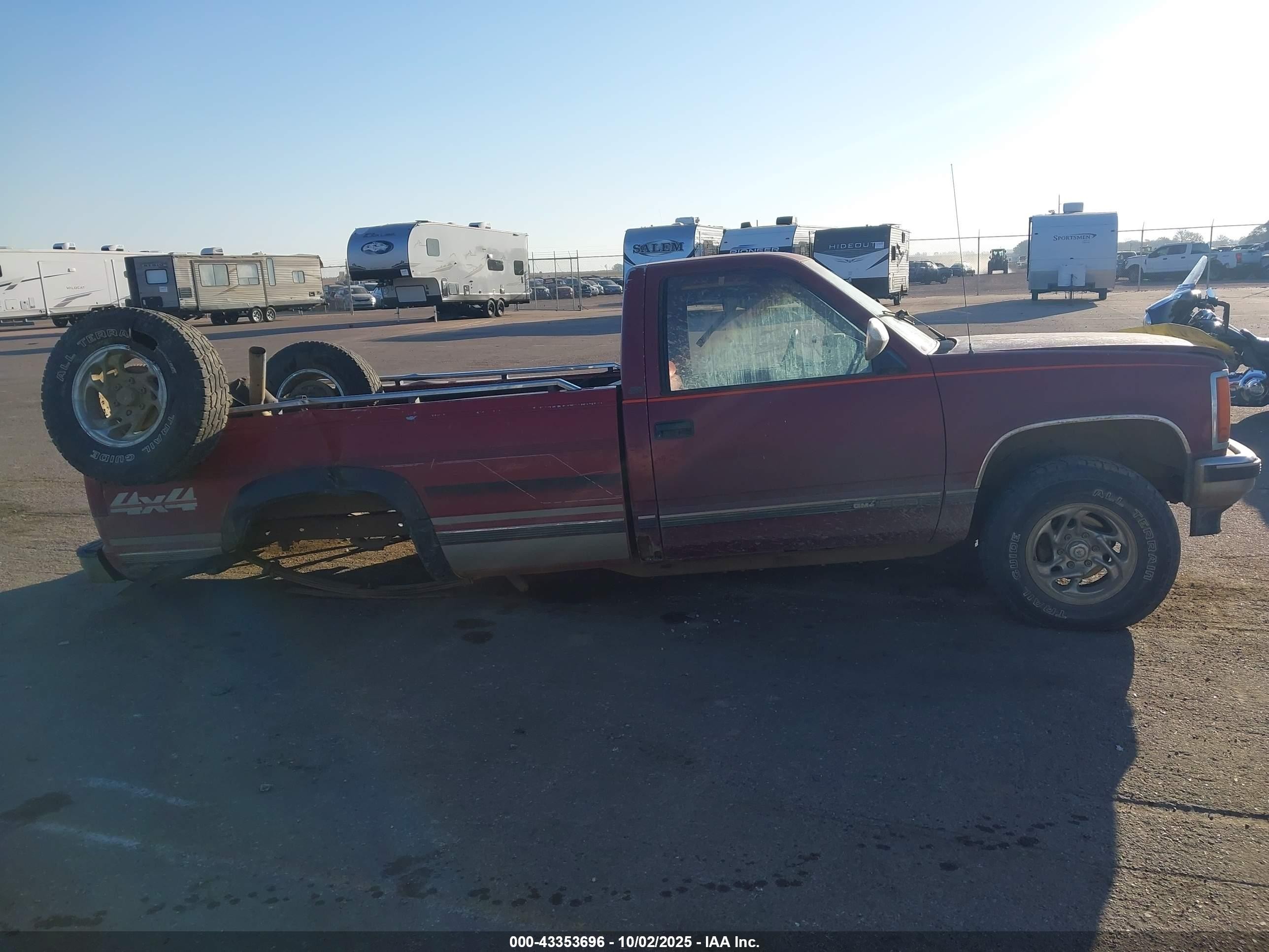 1988 Gmc Gmt-400 K1500 Red vin: 2GTDK14K2J1555180