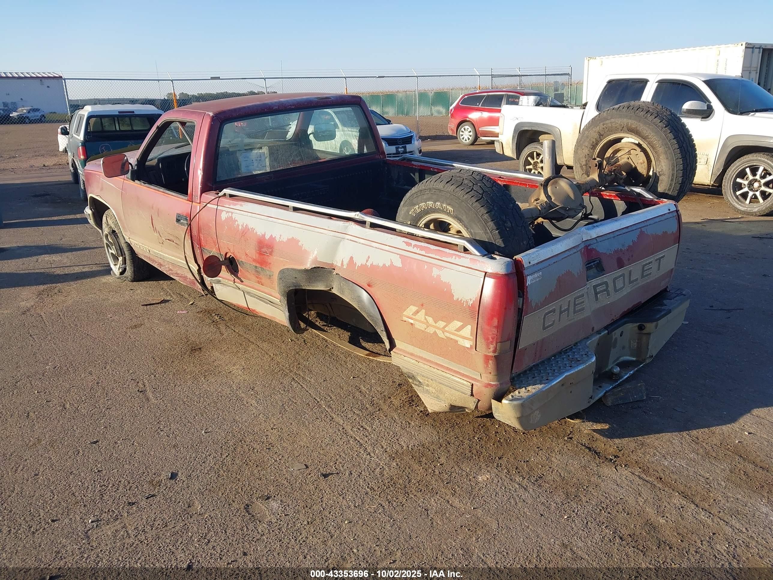 1988 Gmc Gmt-400 K1500 Red vin: 2GTDK14K2J1555180