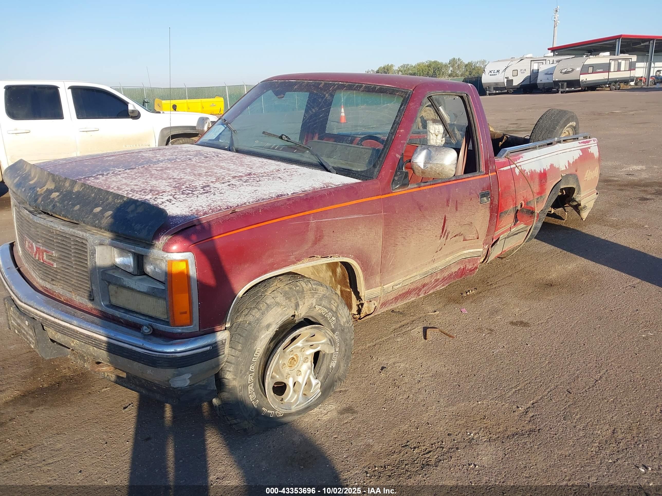 1988 Gmc Gmt-400 K1500 Red vin: 2GTDK14K2J1555180
