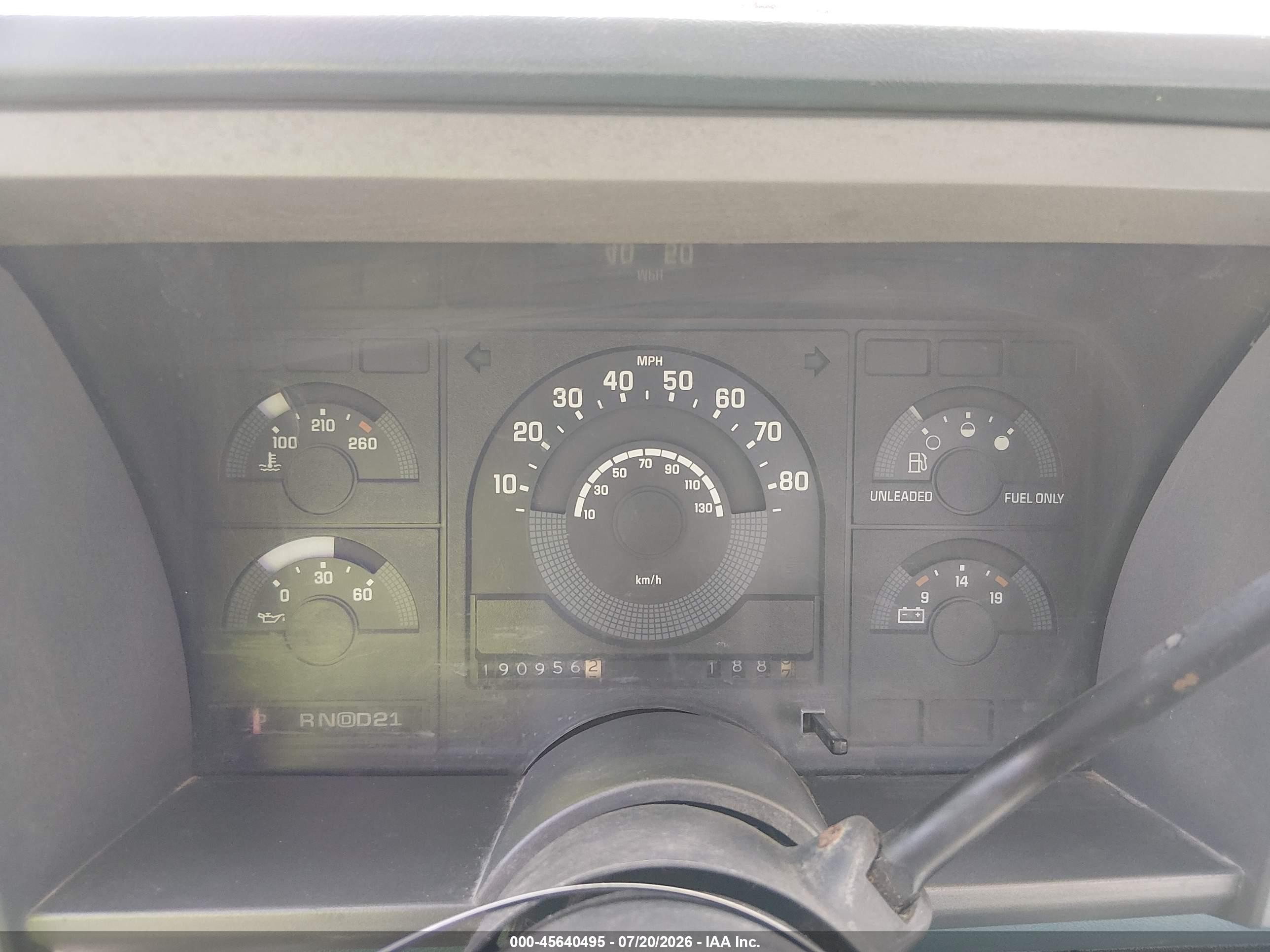 1990 Gmc Sierra K1500 Blue vin: 2GTDK14K7L1531203