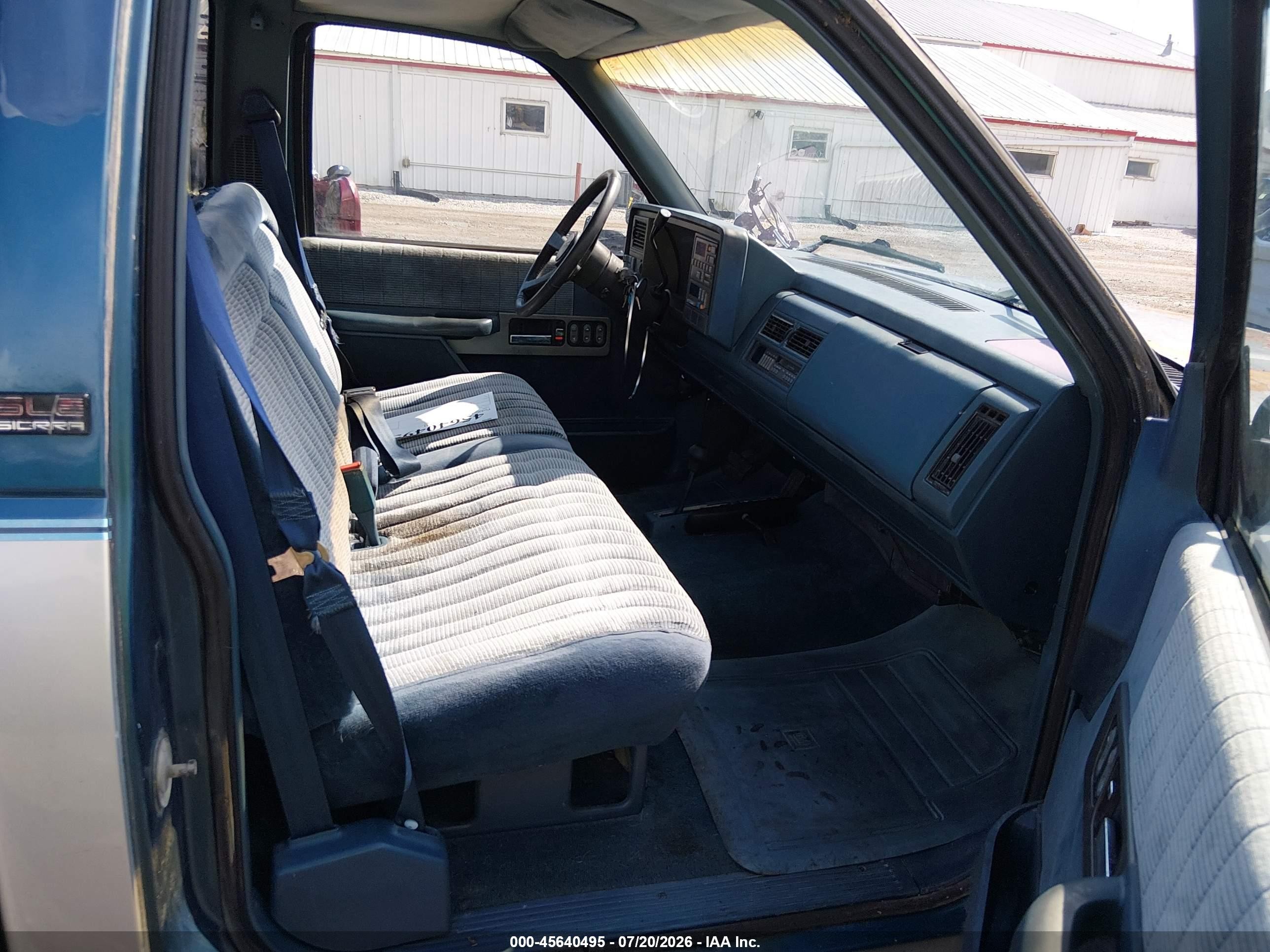 1990 Gmc Sierra K1500 Blue vin: 2GTDK14K7L1531203
