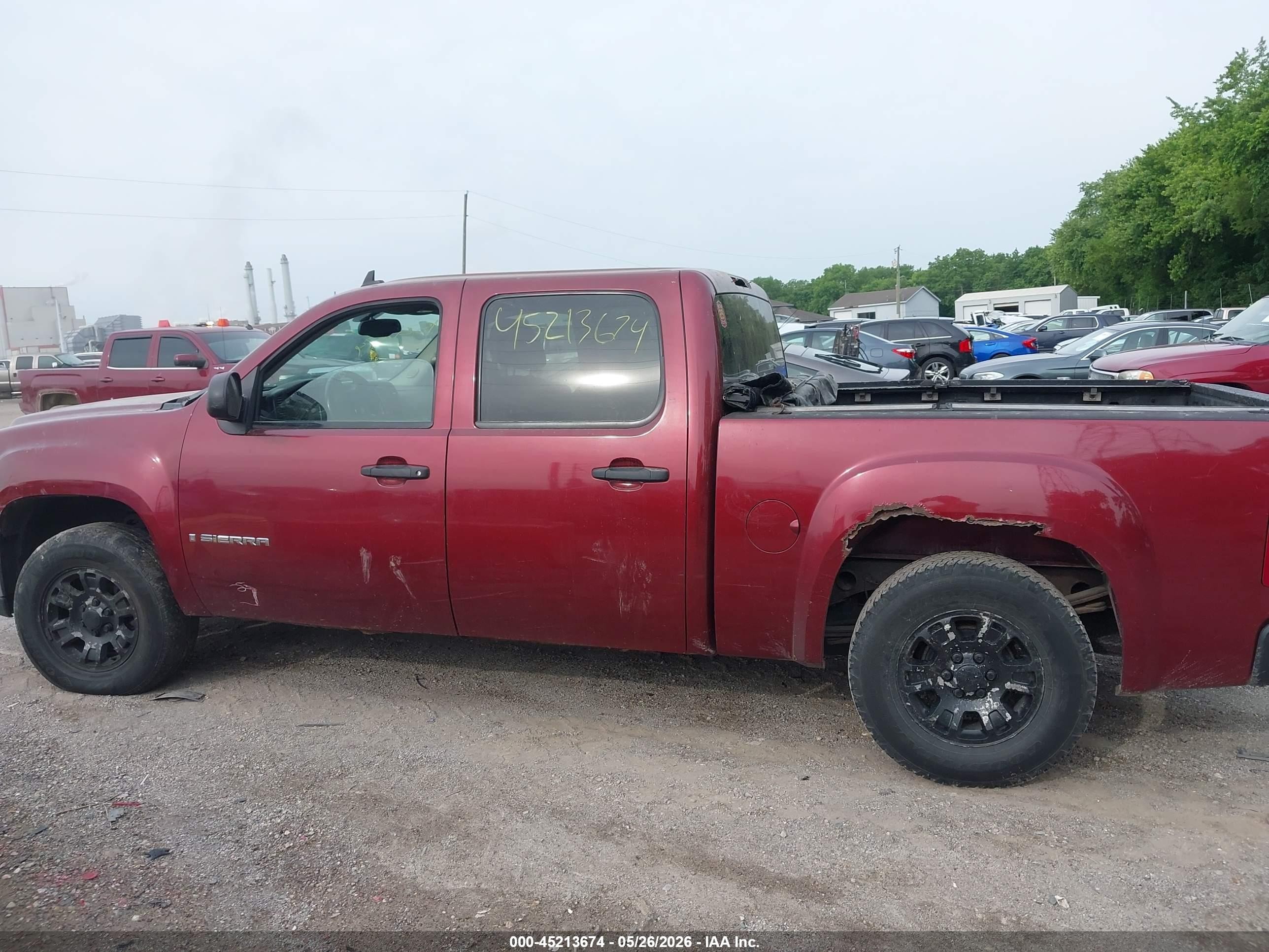2008 Gmc Sierra 1500 Sle1 Красный vin: 2GTEC130581244354