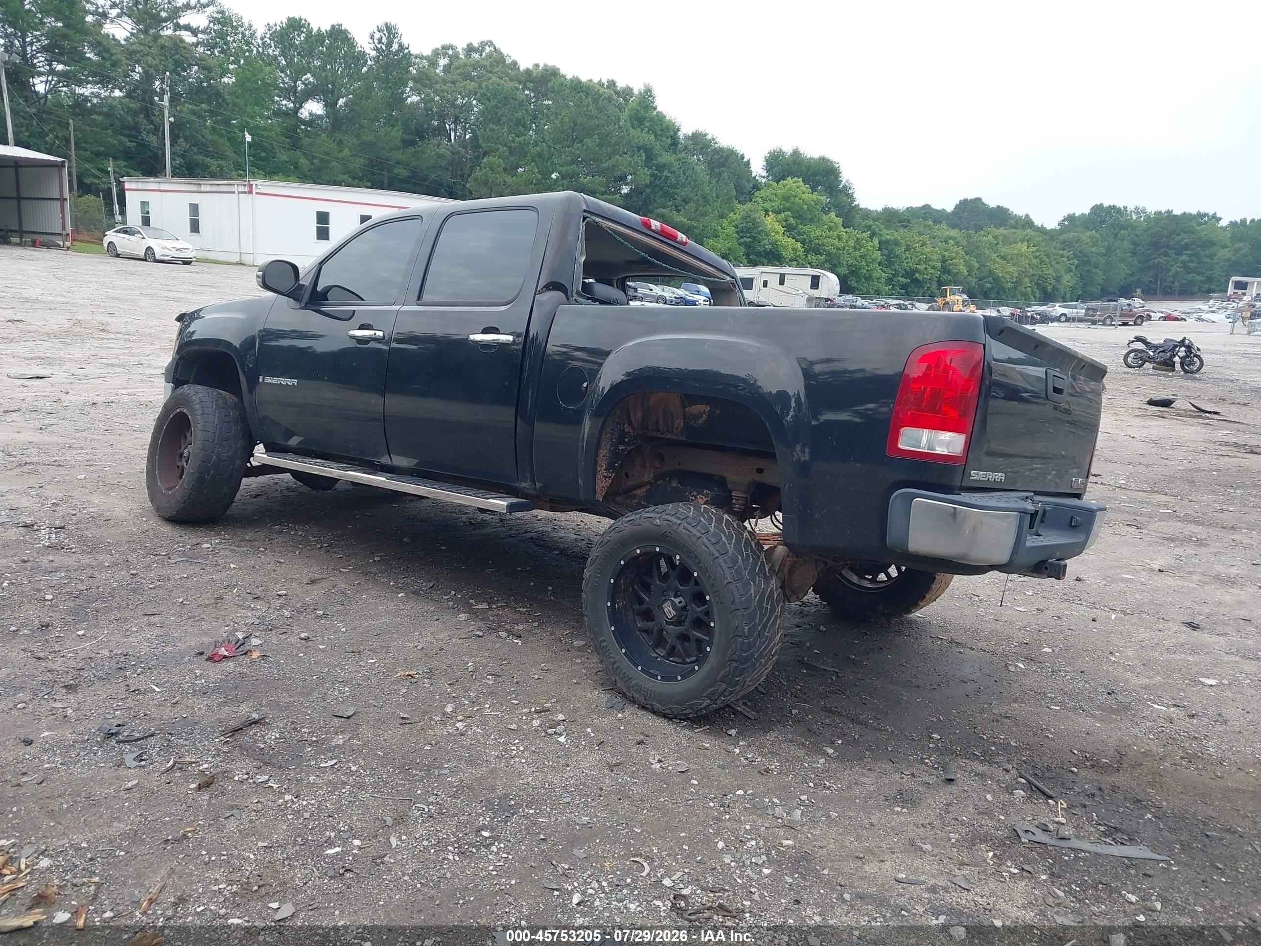2008 Gmc Sierra 1500 Work Truck Black vin: 2GTEC13C281203089