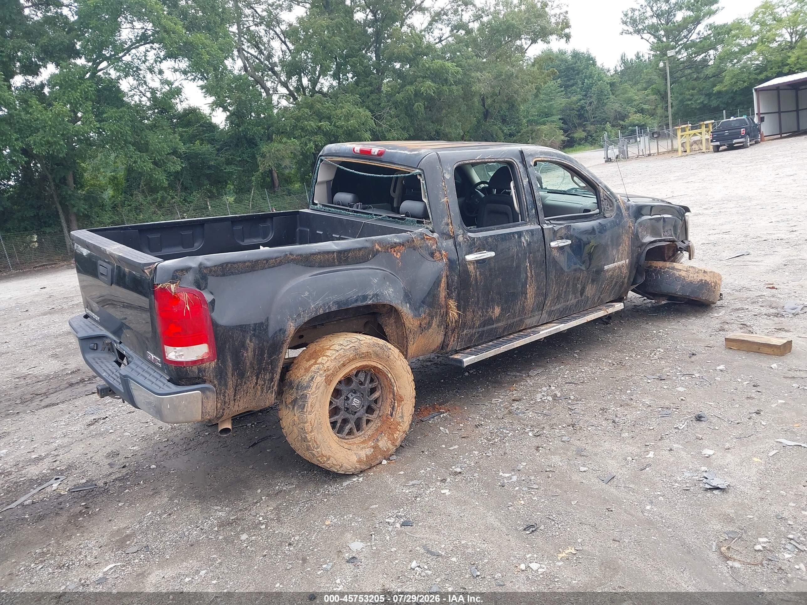 2008 Gmc Sierra 1500 Work Truck Black vin: 2GTEC13C281203089
