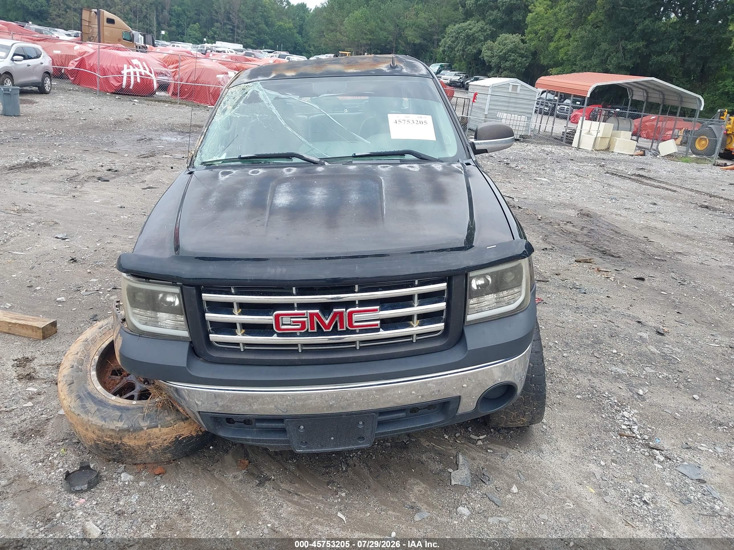 2008 Gmc Sierra 1500 Work Truck Black vin: 2GTEC13C281203089