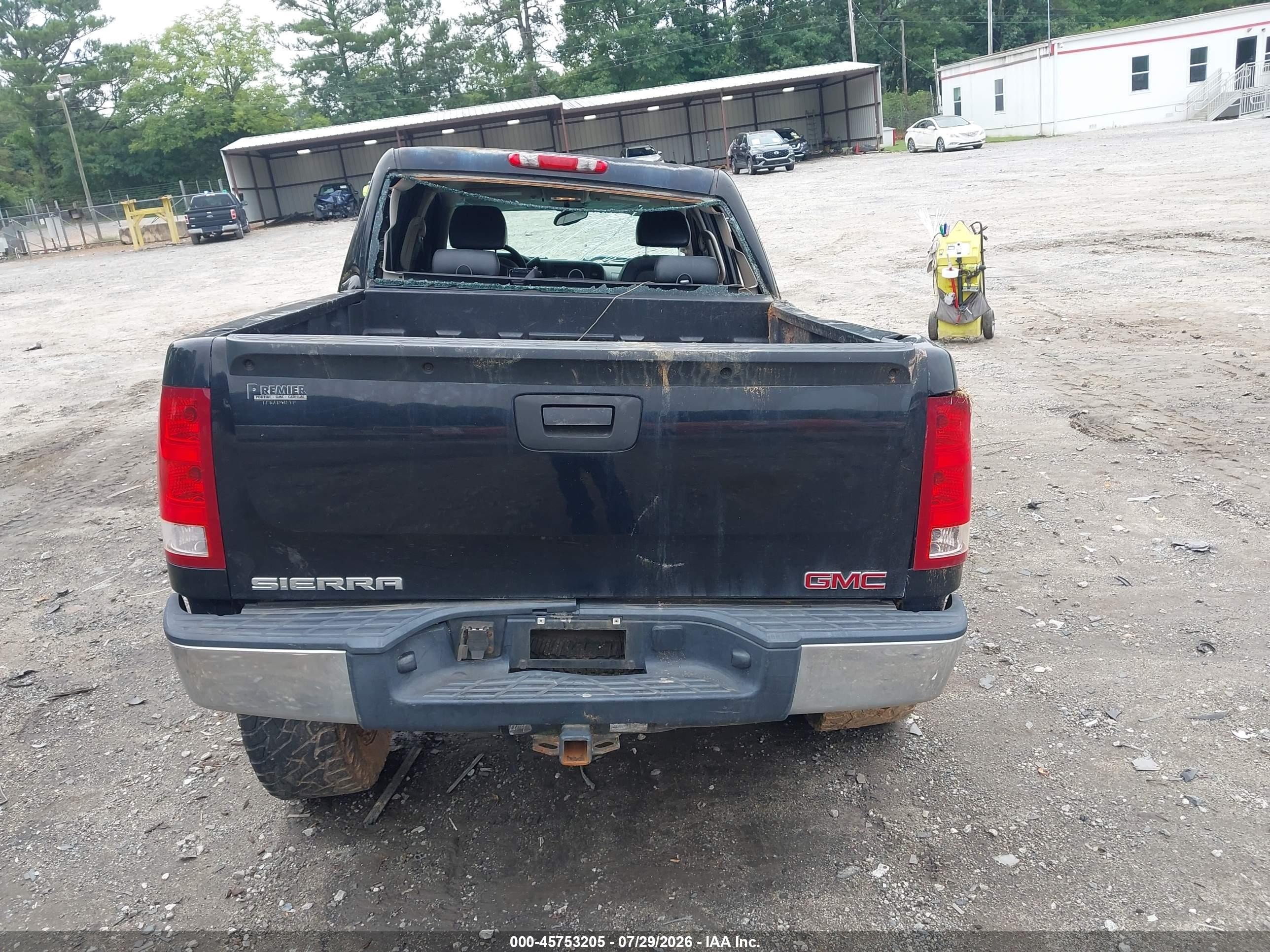 2008 Gmc Sierra 1500 Work Truck Black vin: 2GTEC13C281203089