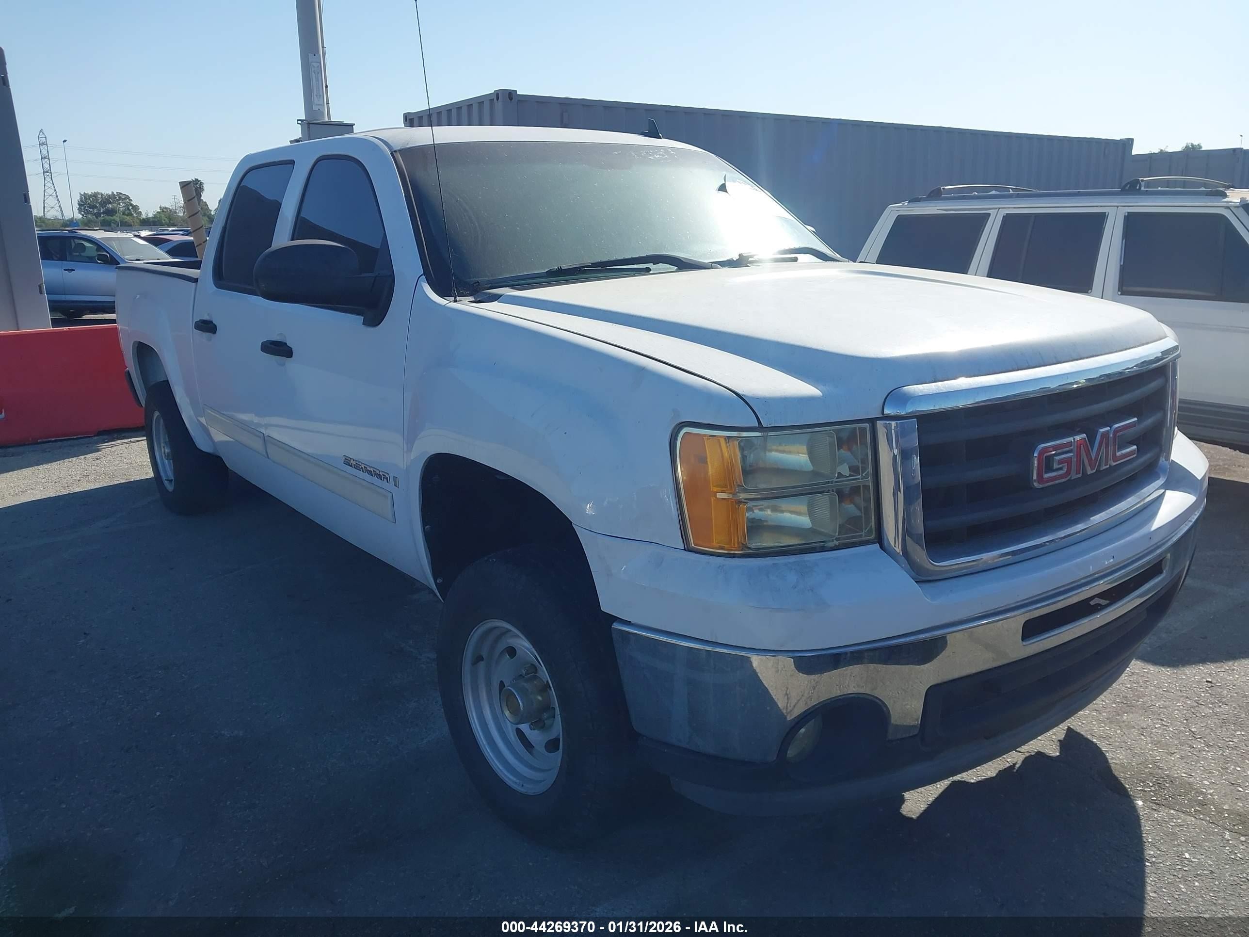 2008 Gmc Sierra 1500 Sl White vin: 2GTEC13C381154761