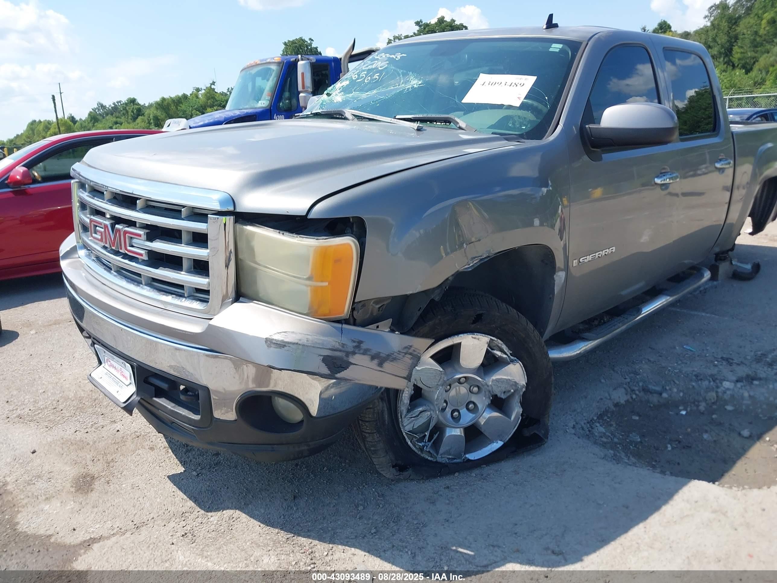 2007 Gmc Sierra 1500 Sle1 Gray vin: 2GTEC13C471565651
