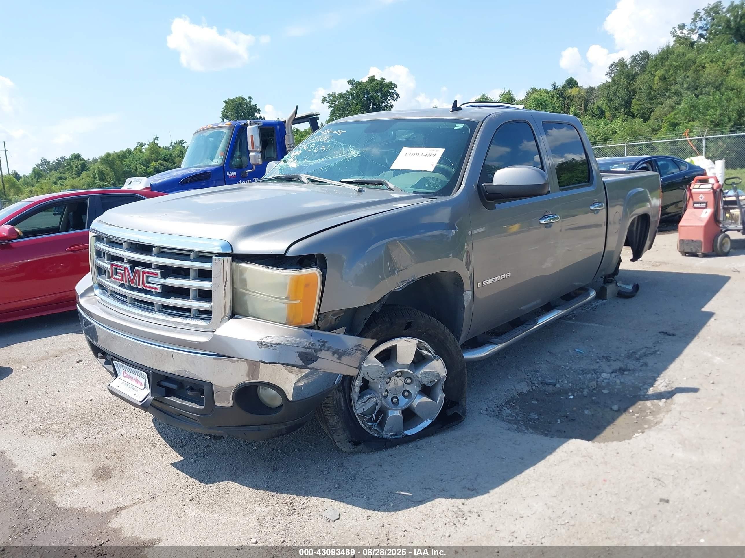 2007 Gmc Sierra 1500 Sle1 Gray vin: 2GTEC13C471565651