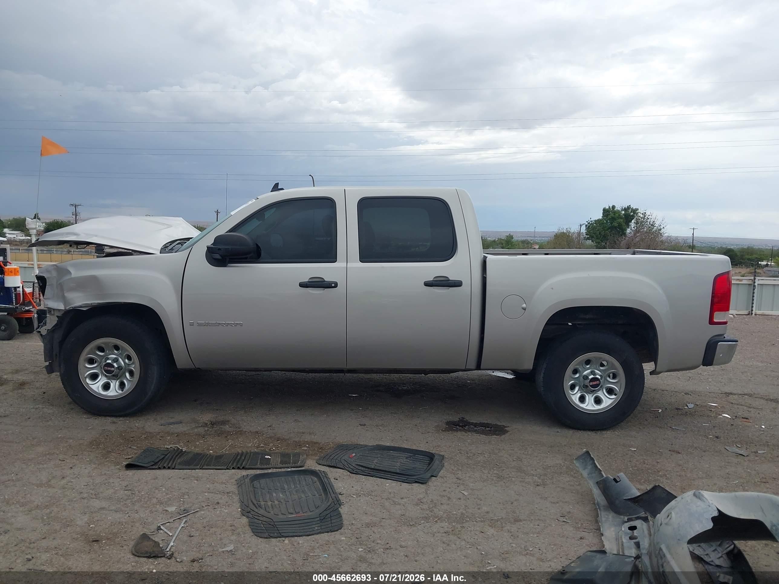 2007 Gmc Sierra 1500 Work Truck Black vin: 2GTEC13C671530304