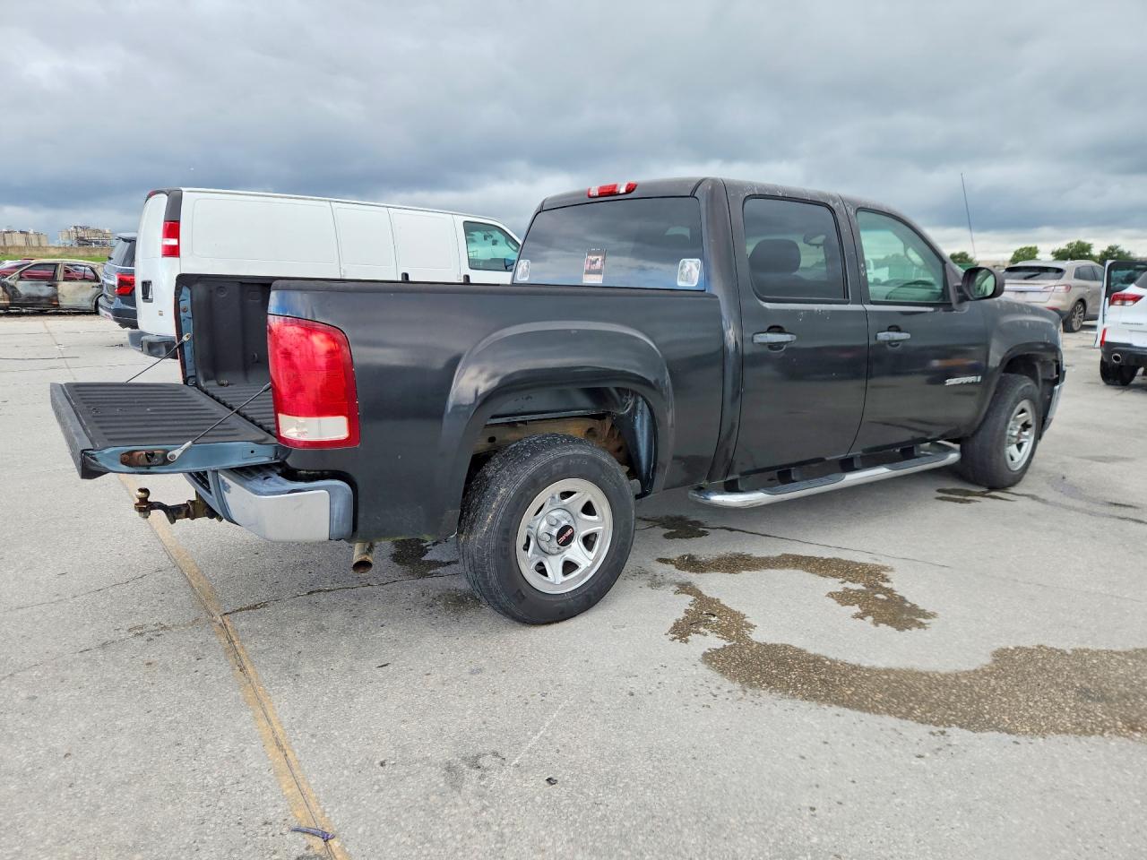 2008 Gmc Sierra C1500 Black vin: 2GTEC13C681146105
