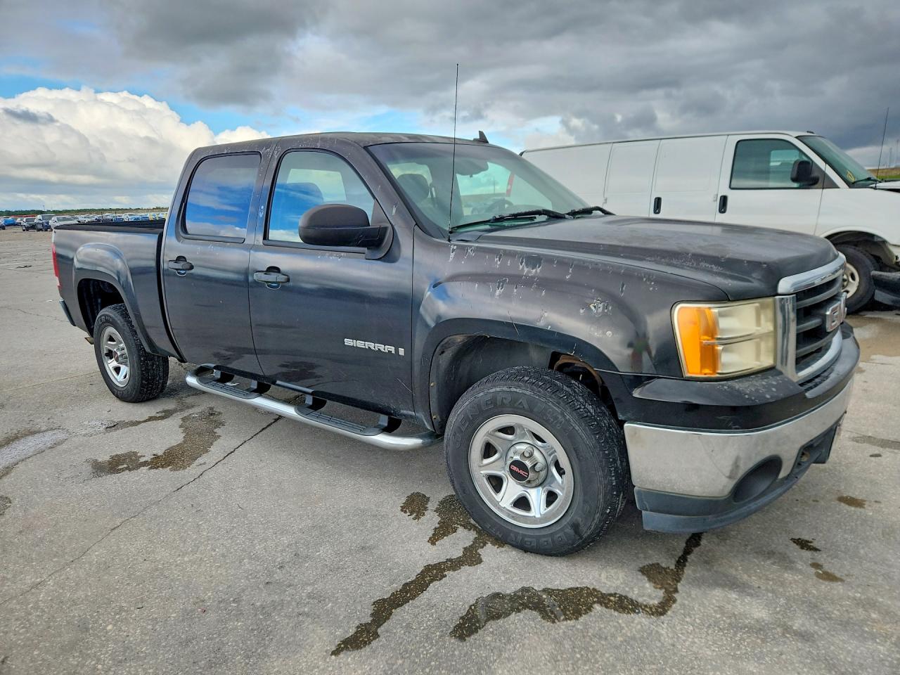 2008 Gmc Sierra C1500 Black vin: 2GTEC13C681146105