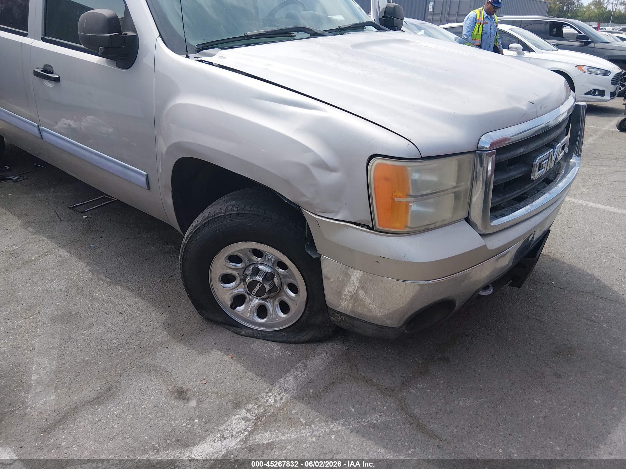 2007 Gmc Sierra 1500 Sle1 Silver vin: 2GTEC13C771555020