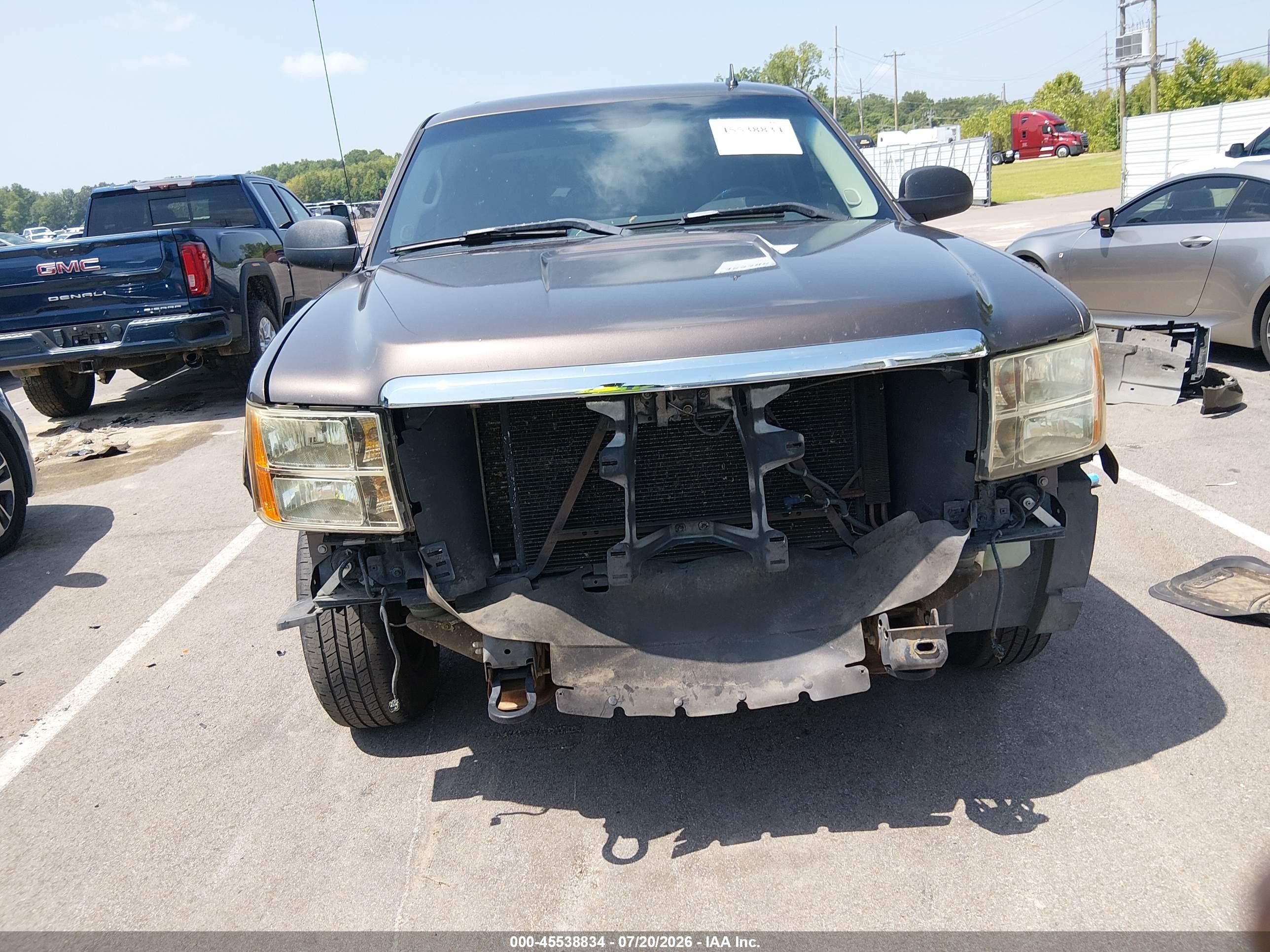 2007 Gmc Sierra 1500 Sle1 Brown vin: 2GTEC13C871684643