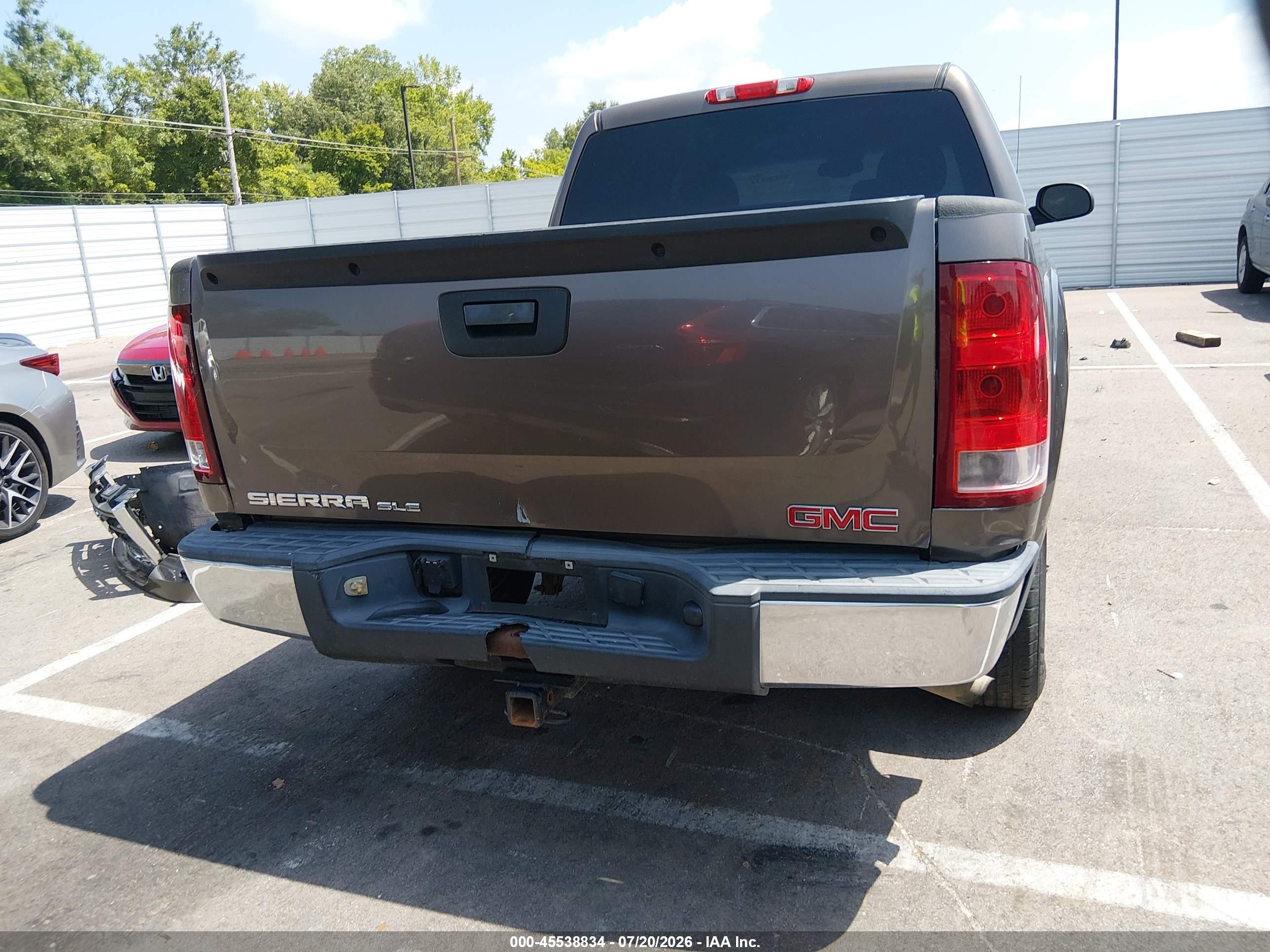 2007 Gmc Sierra 1500 Sle1 Brown vin: 2GTEC13C871684643