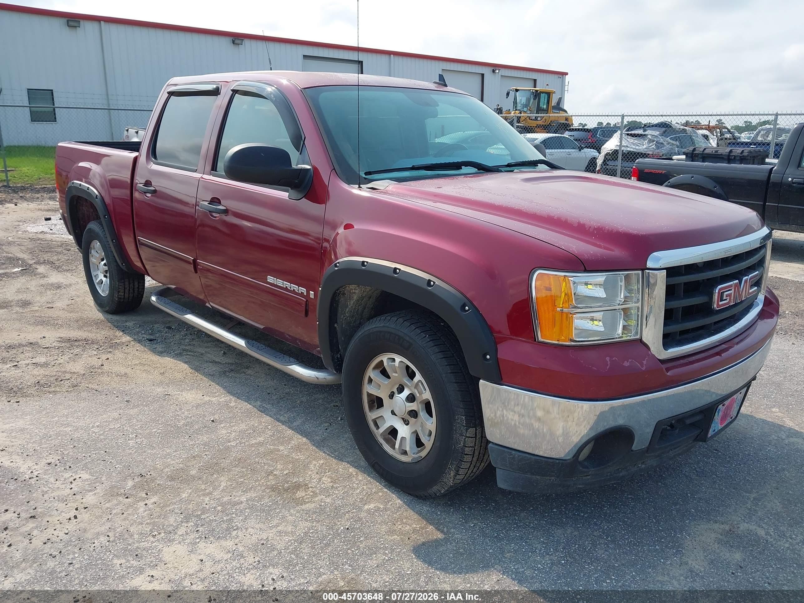 2007 Gmc Sierra 1500 Sle2 Burgundy vin: 2GTEC13J171591381