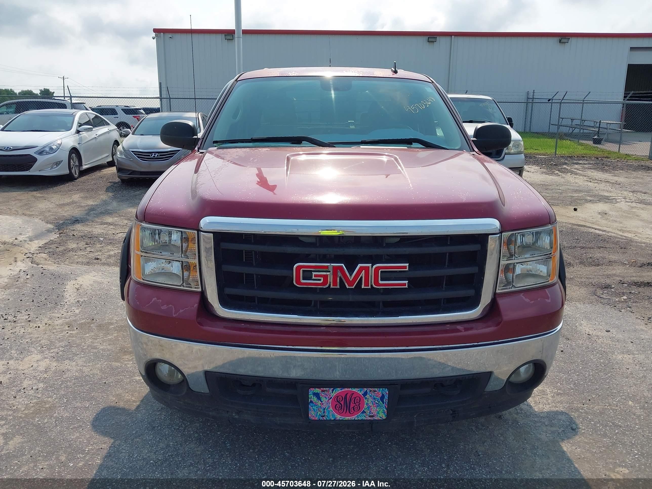 2007 Gmc Sierra 1500 Sle2 Бордовый vin: 2GTEC13J171591381