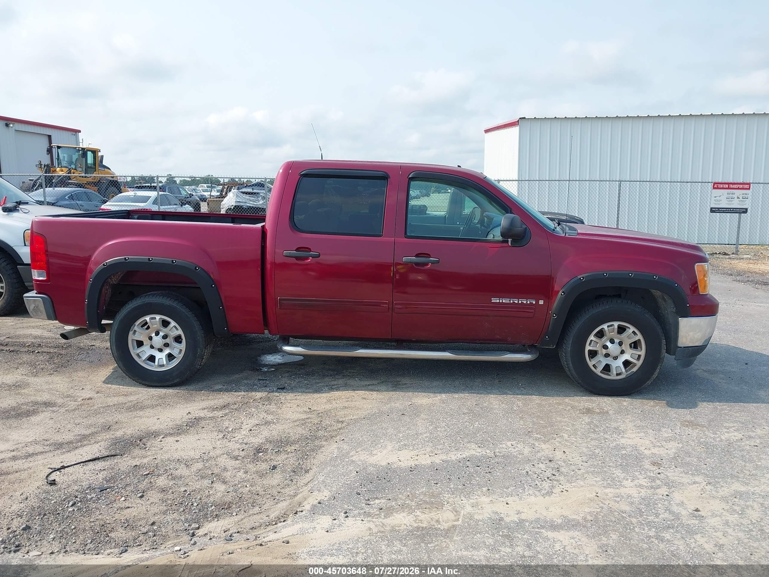 2007 Gmc Sierra 1500 Sle2 Бордовый vin: 2GTEC13J171591381