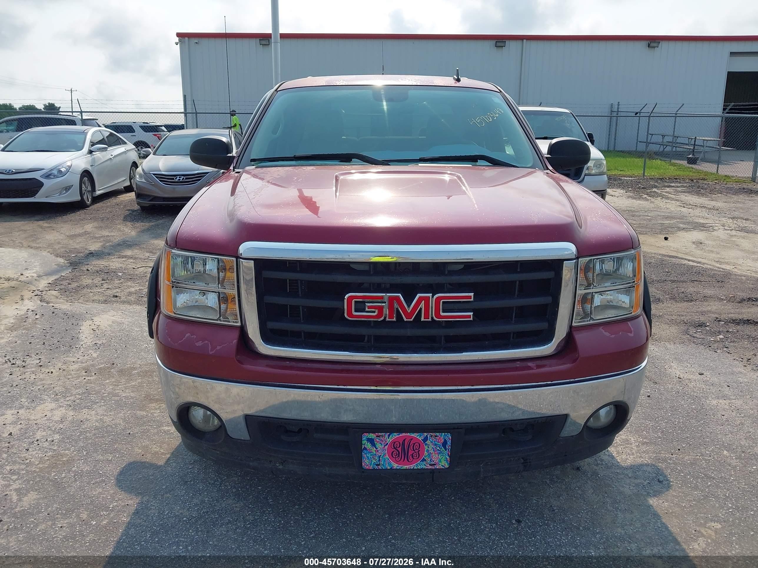 2007 Gmc Sierra 1500 Sle2 Бордовый vin: 2GTEC13J171591381