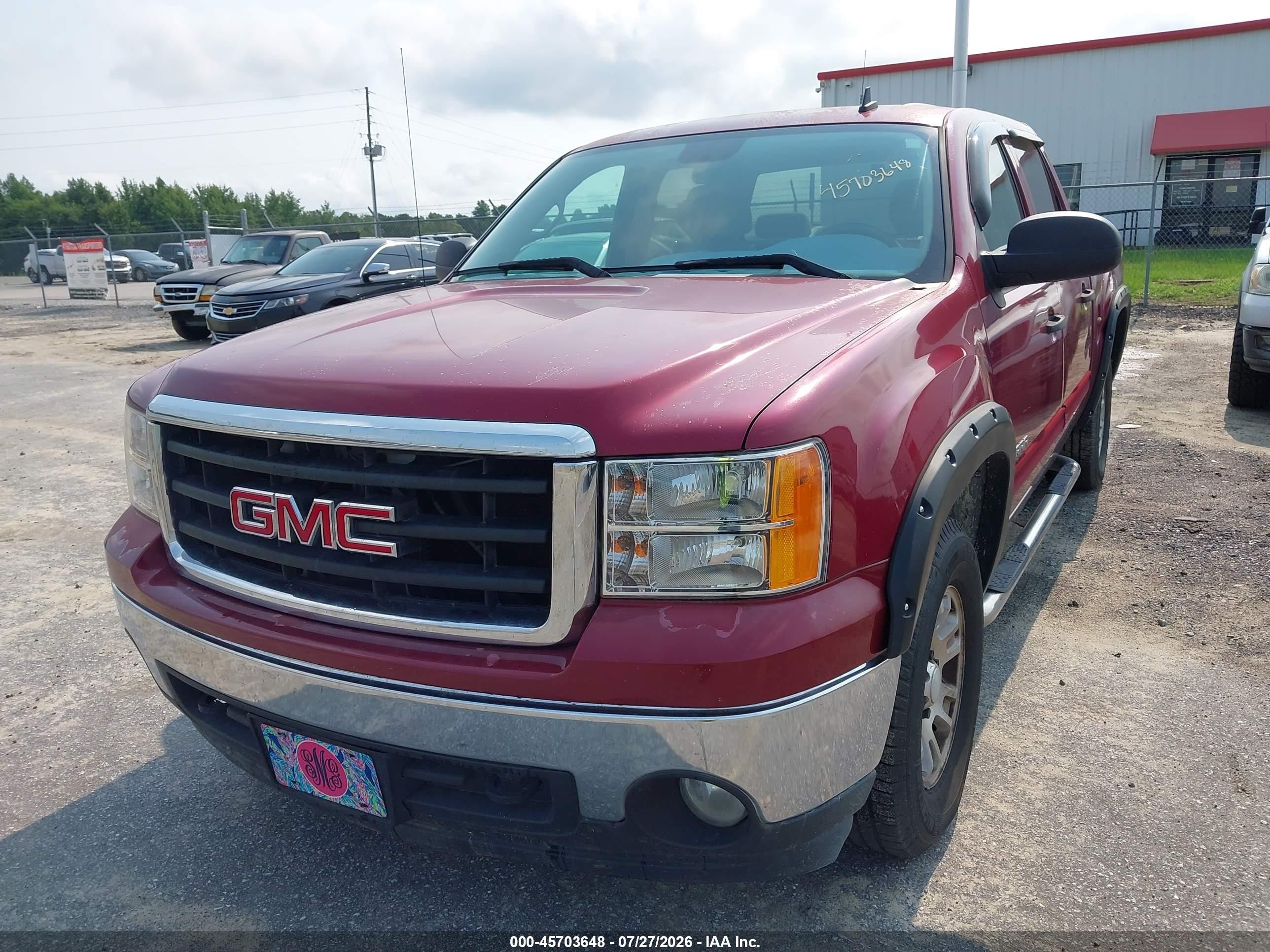 2007 Gmc Sierra 1500 Sle2 Бордовый vin: 2GTEC13J171591381