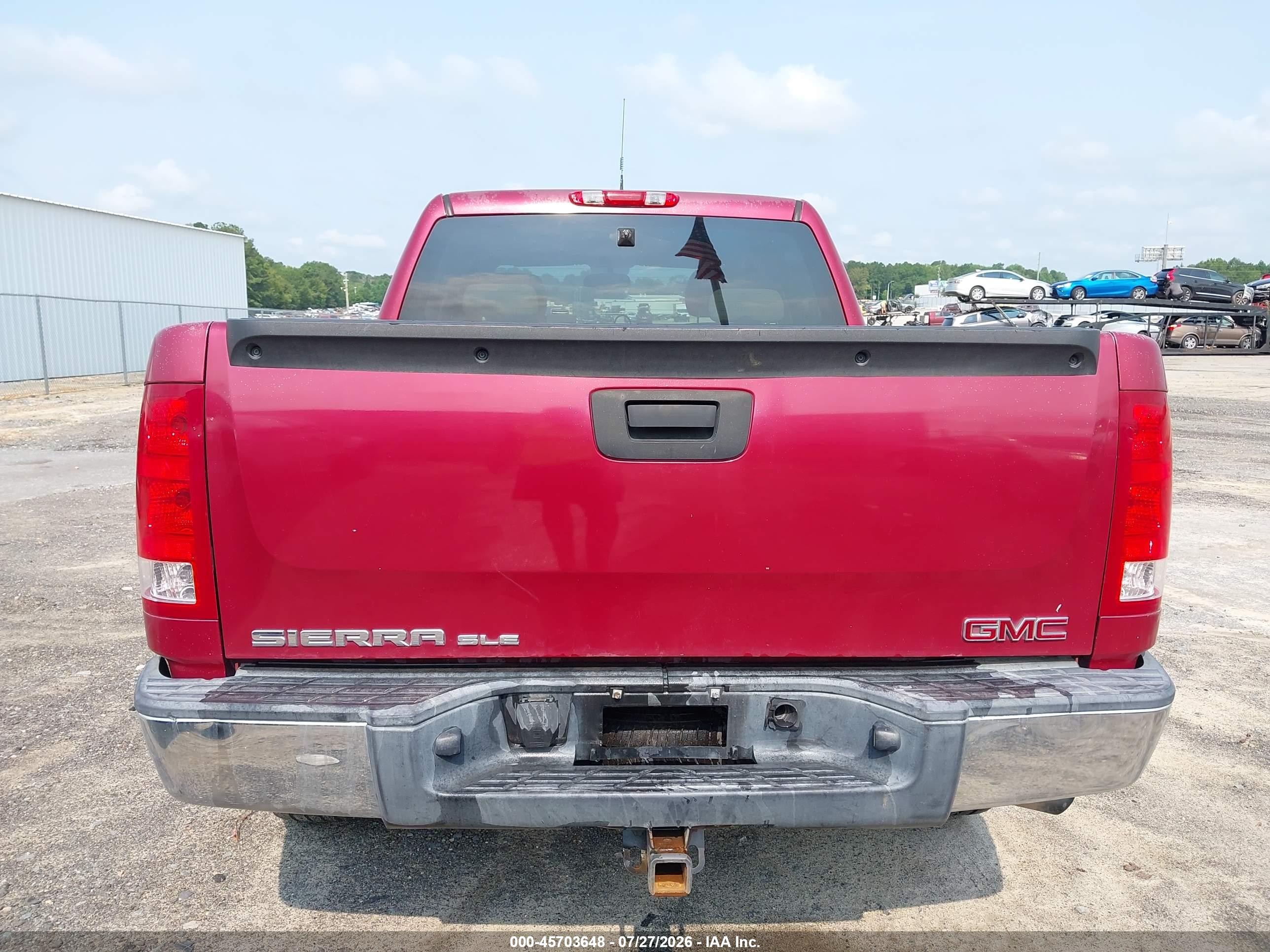 2007 Gmc Sierra 1500 Sle2 Бордовый vin: 2GTEC13J171591381