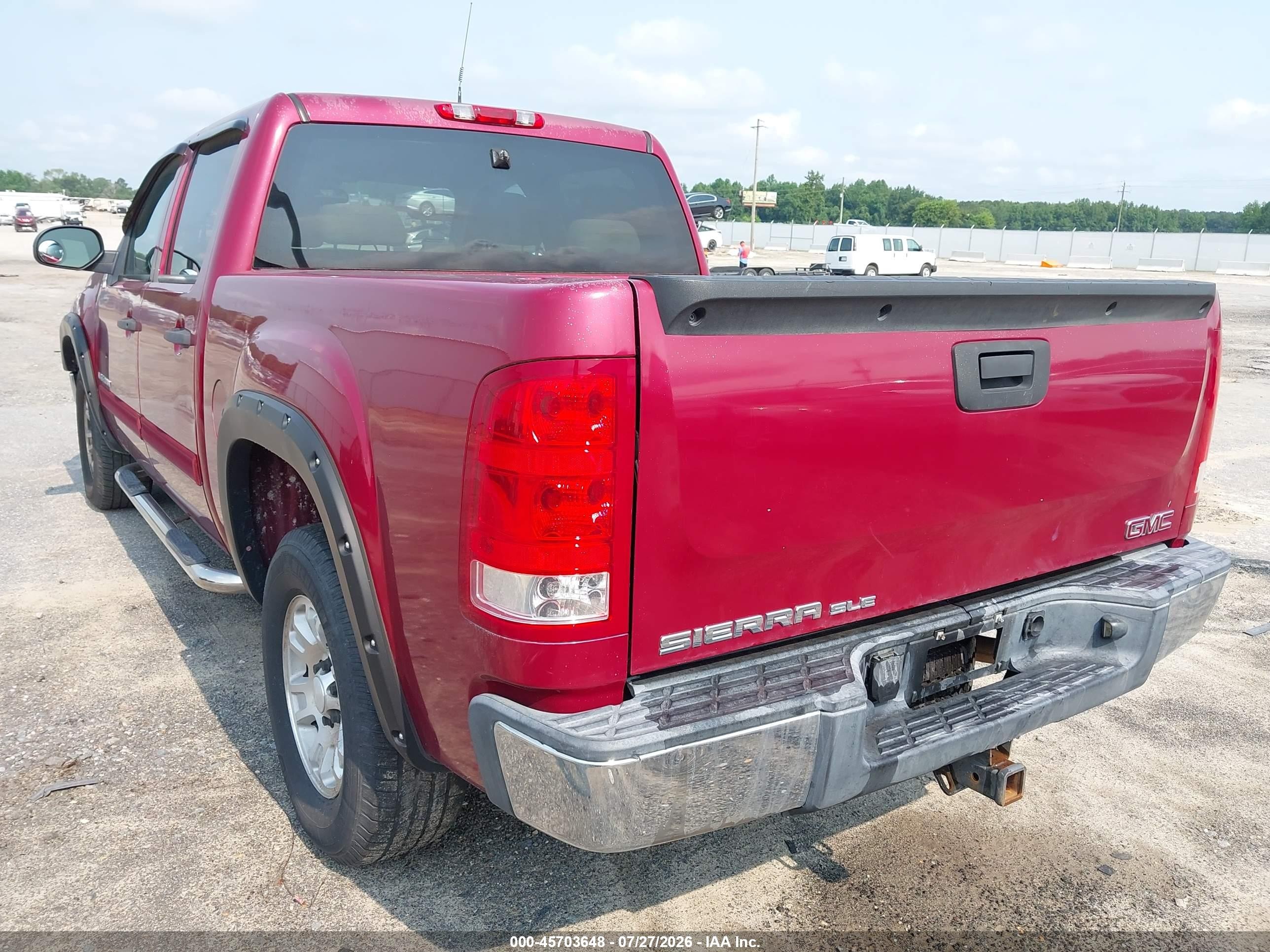 2007 Gmc Sierra 1500 Sle2 Бордовый vin: 2GTEC13J171591381