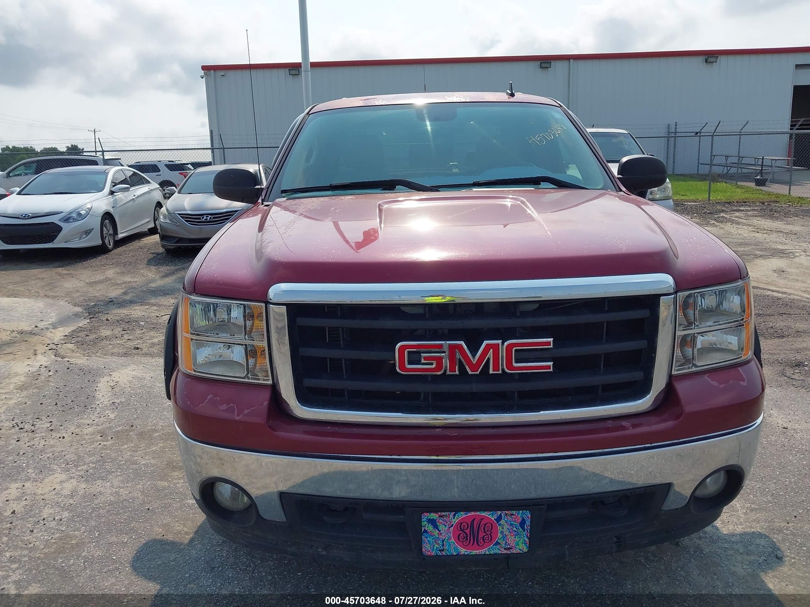 2007 Gmc Sierra 1500 Sle2 Бордовый vin: 2GTEC13J171591381