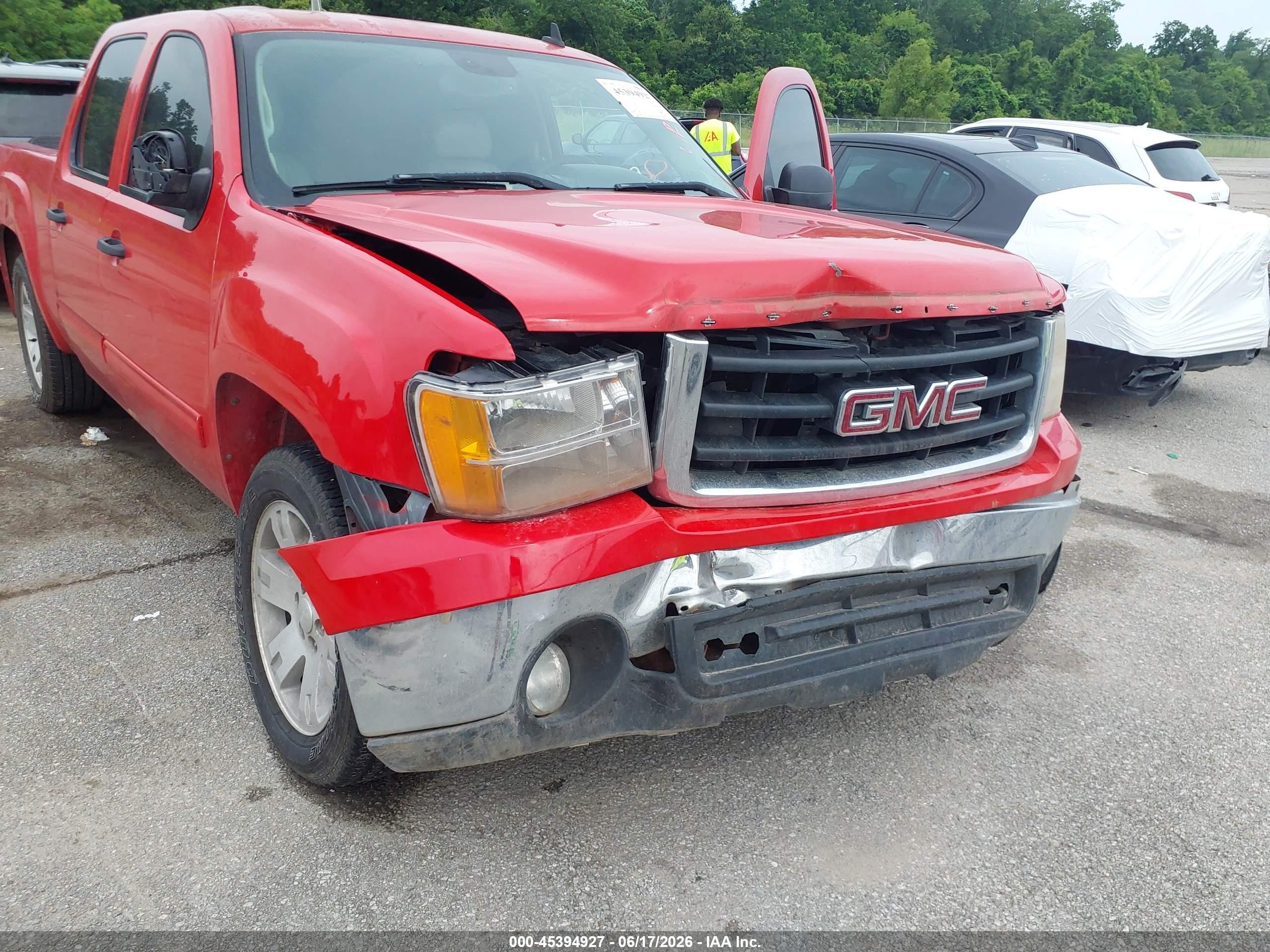 2008 Gmc Sierra 1500 Sle2 Red vin: 2GTEC13J181332150