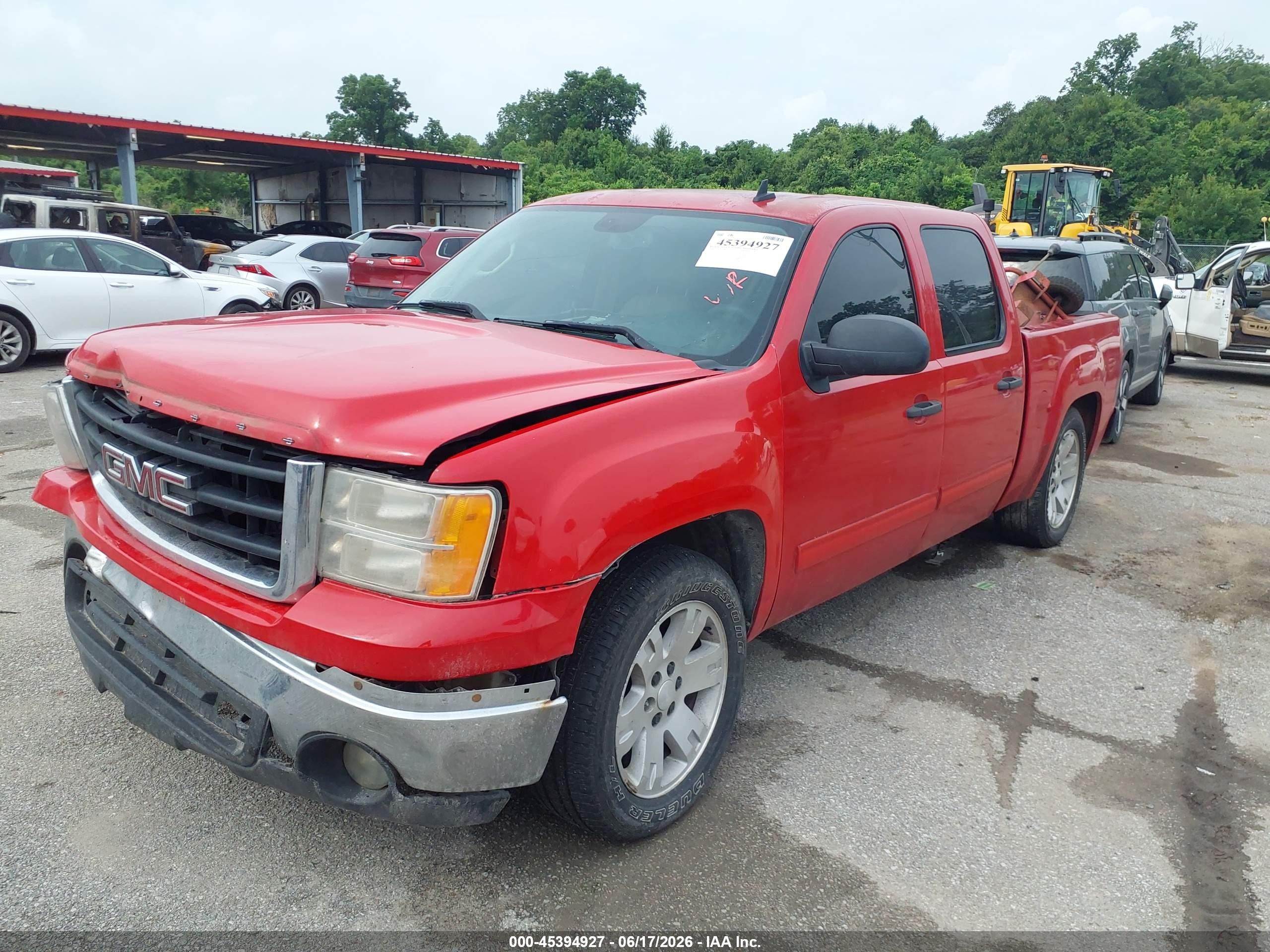 2008 Gmc Sierra 1500 Sle2 Red vin: 2GTEC13J181332150
