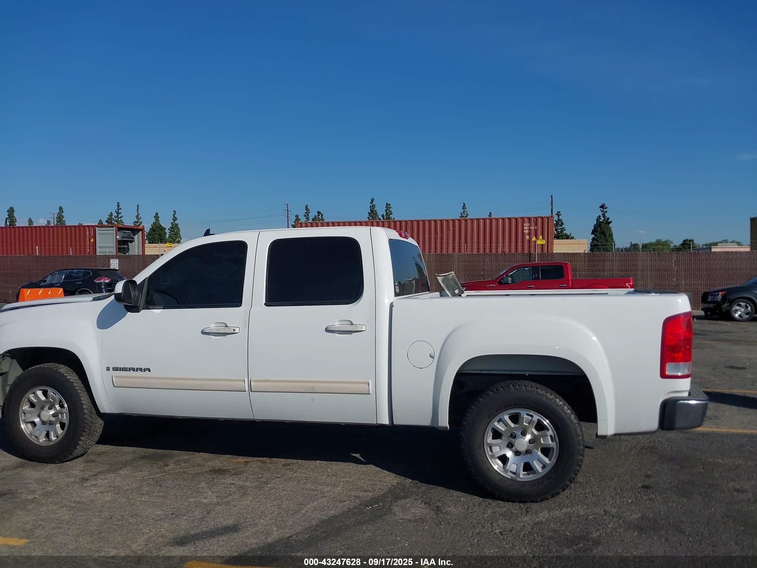 2007 Gmc Sierra 1500 Slt White vin: 2GTEC13J271503891
