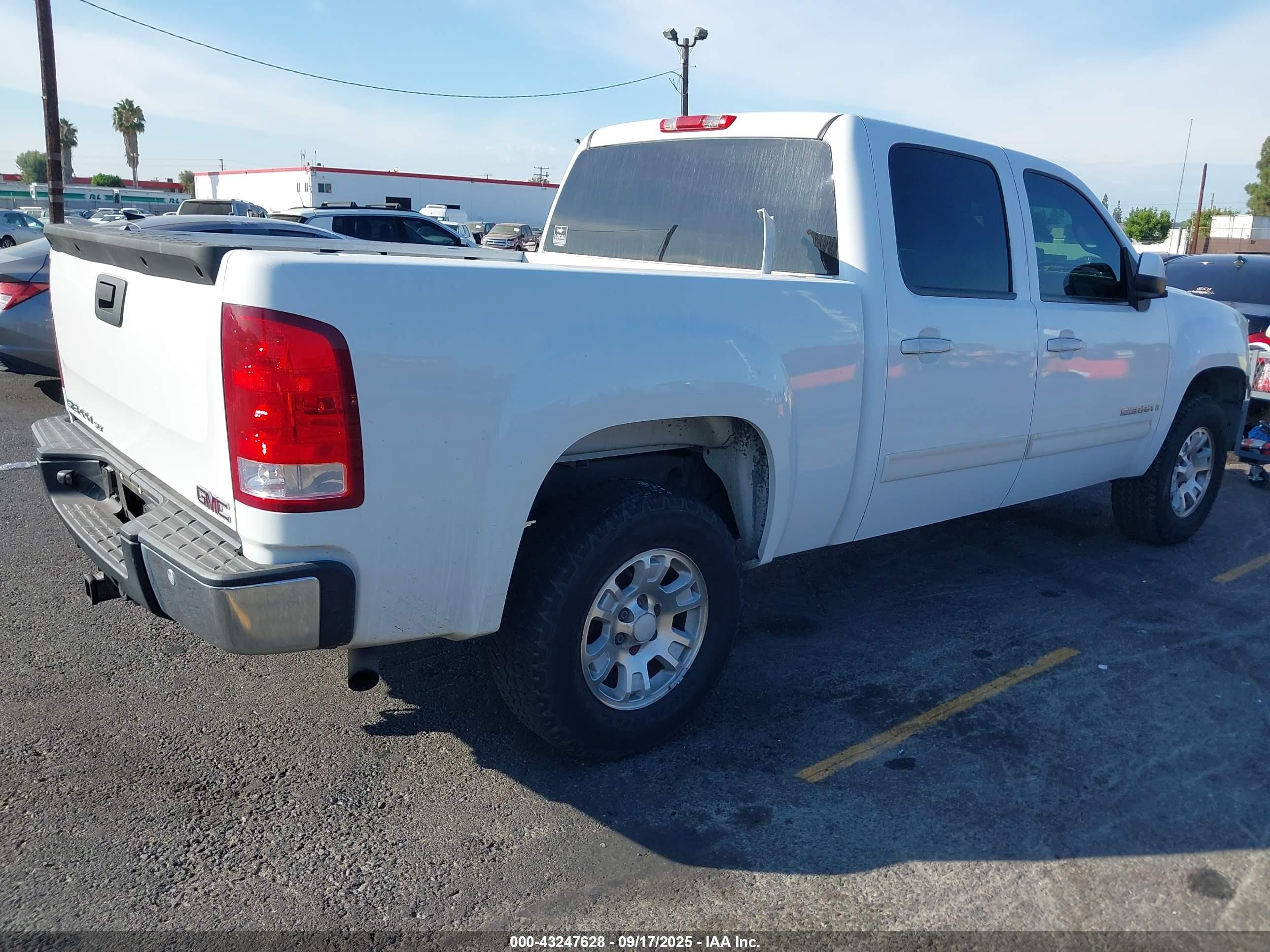 2007 Gmc Sierra 1500 Slt White vin: 2GTEC13J271503891
