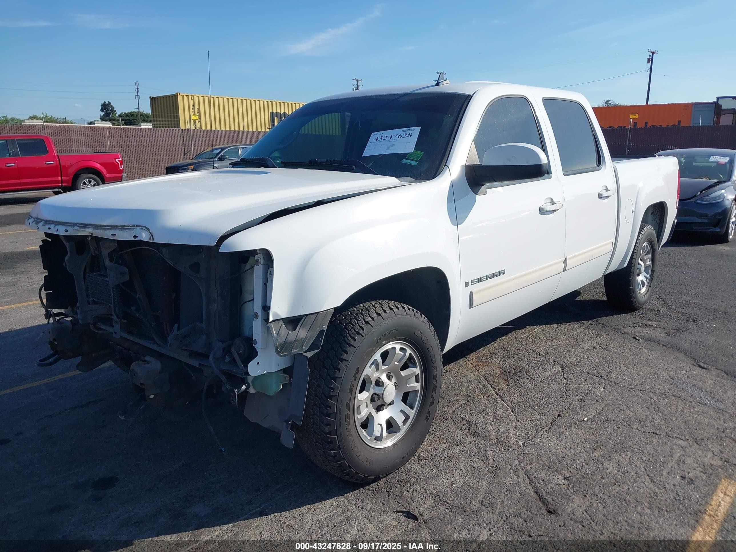 2007 Gmc Sierra 1500 Slt White vin: 2GTEC13J271503891