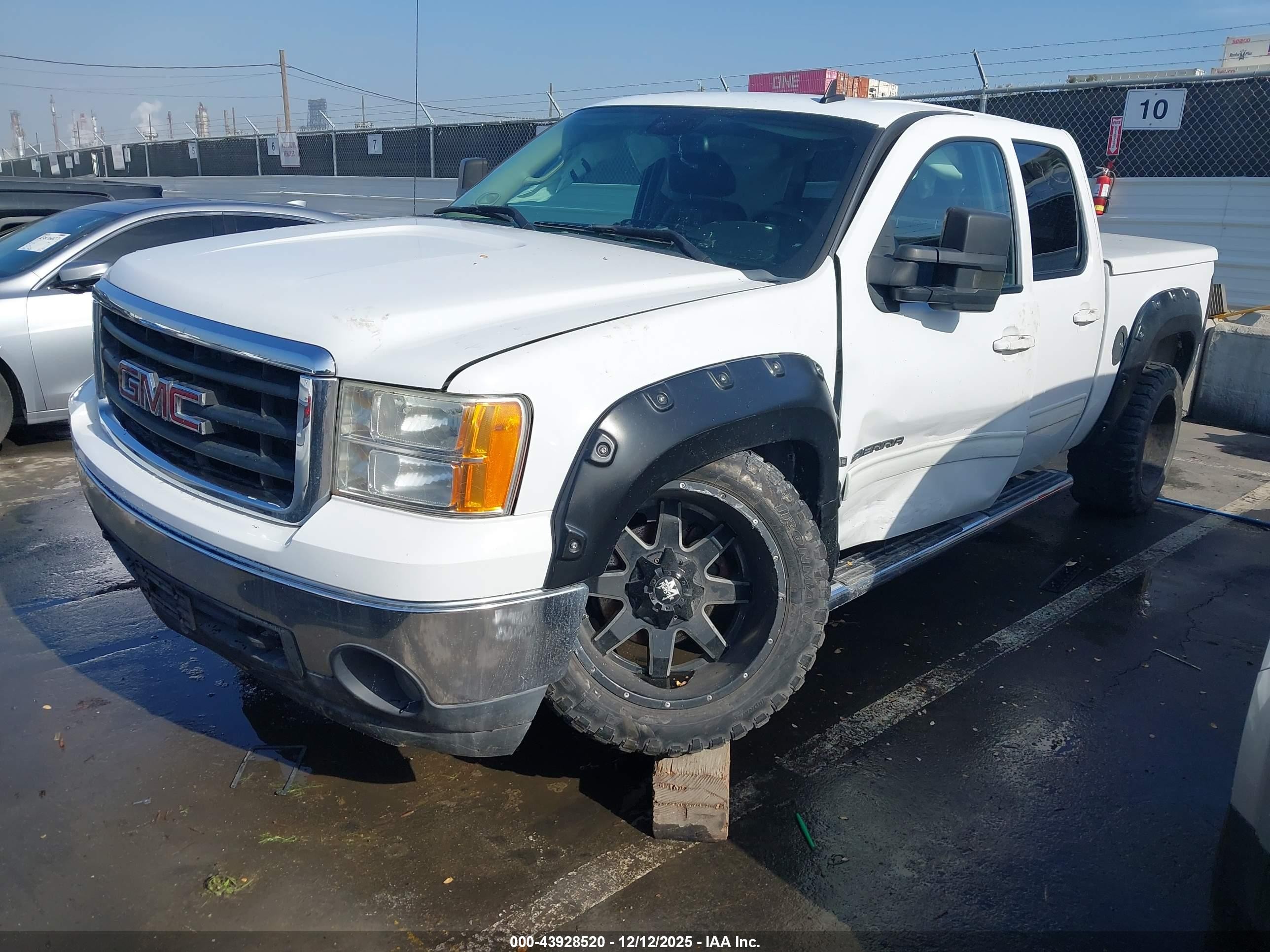 2008 Gmc Sierra 1500 Sle2 Белый vin: 2GTEC13J281209540