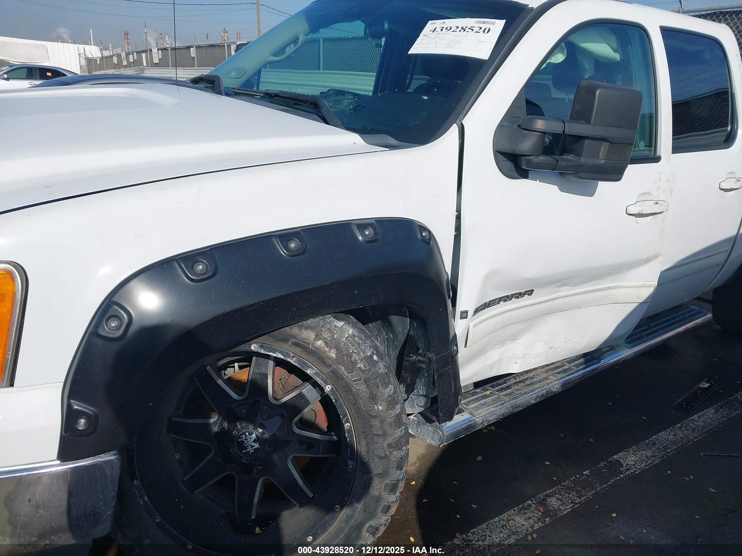 2008 Gmc Sierra 1500 Sle2 Белый vin: 2GTEC13J281209540