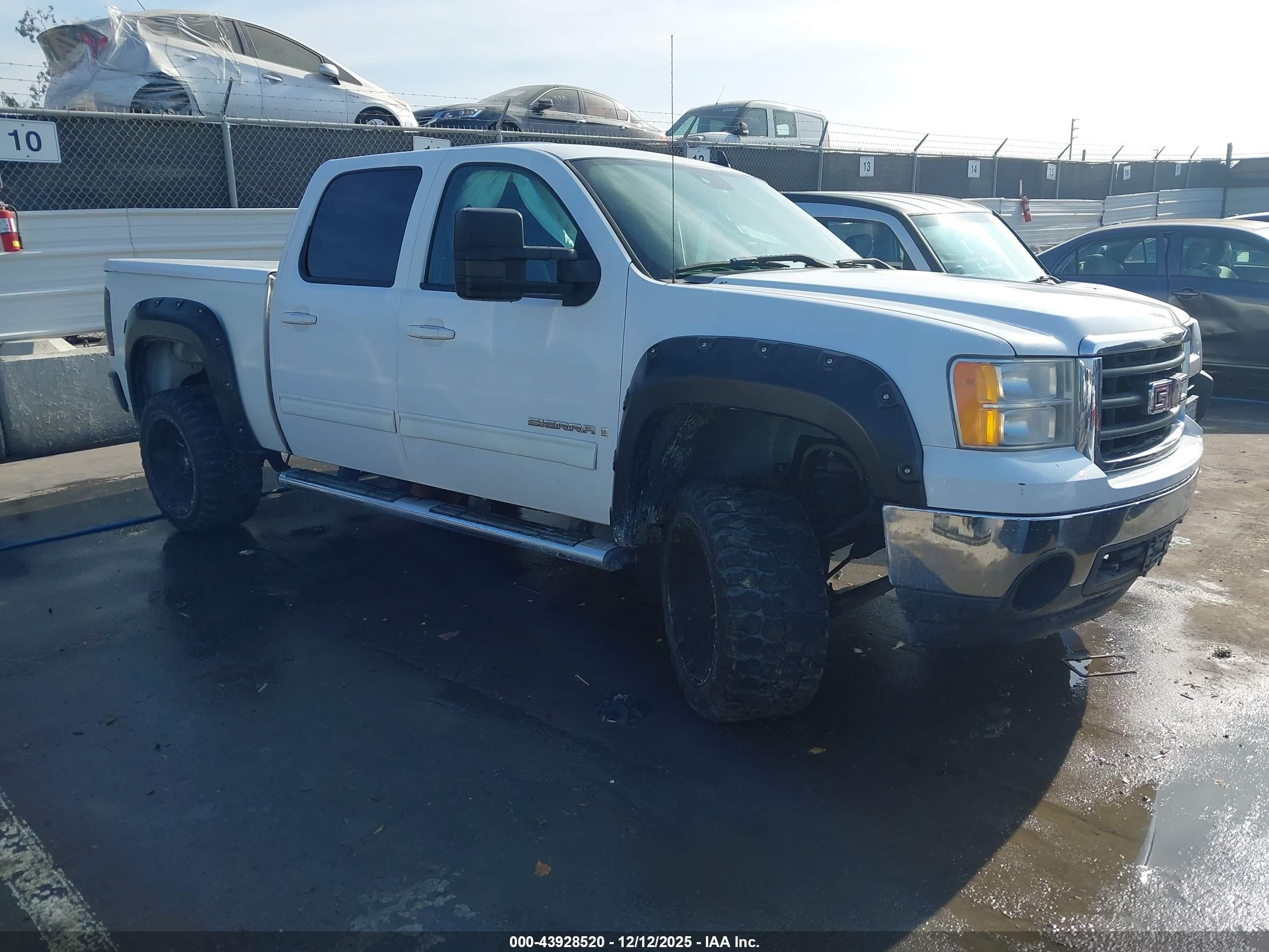 2008 Gmc Sierra 1500 Sle2 White vin: 2GTEC13J281209540
