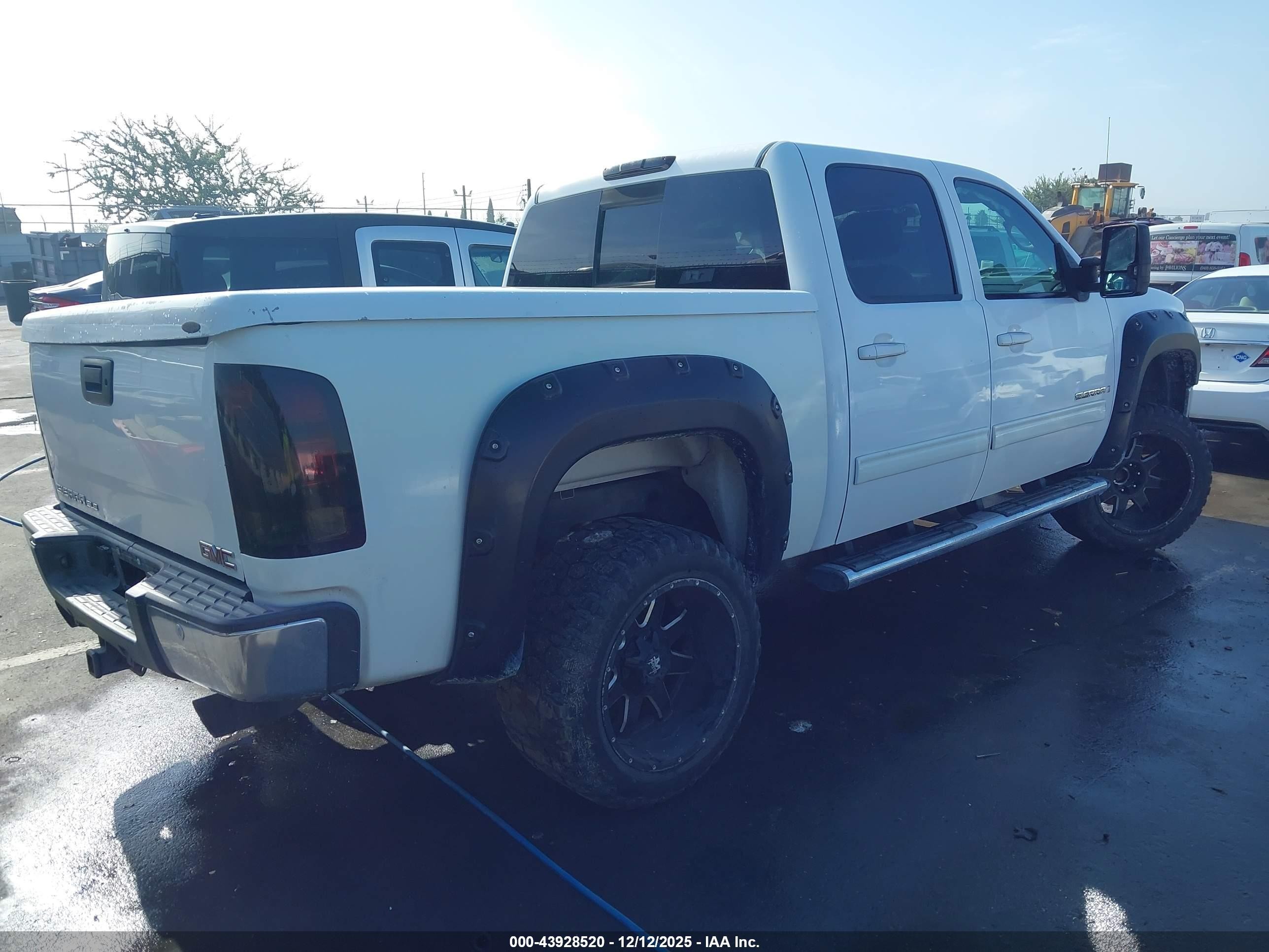 2008 Gmc Sierra 1500 Sle2 Белый vin: 2GTEC13J281209540